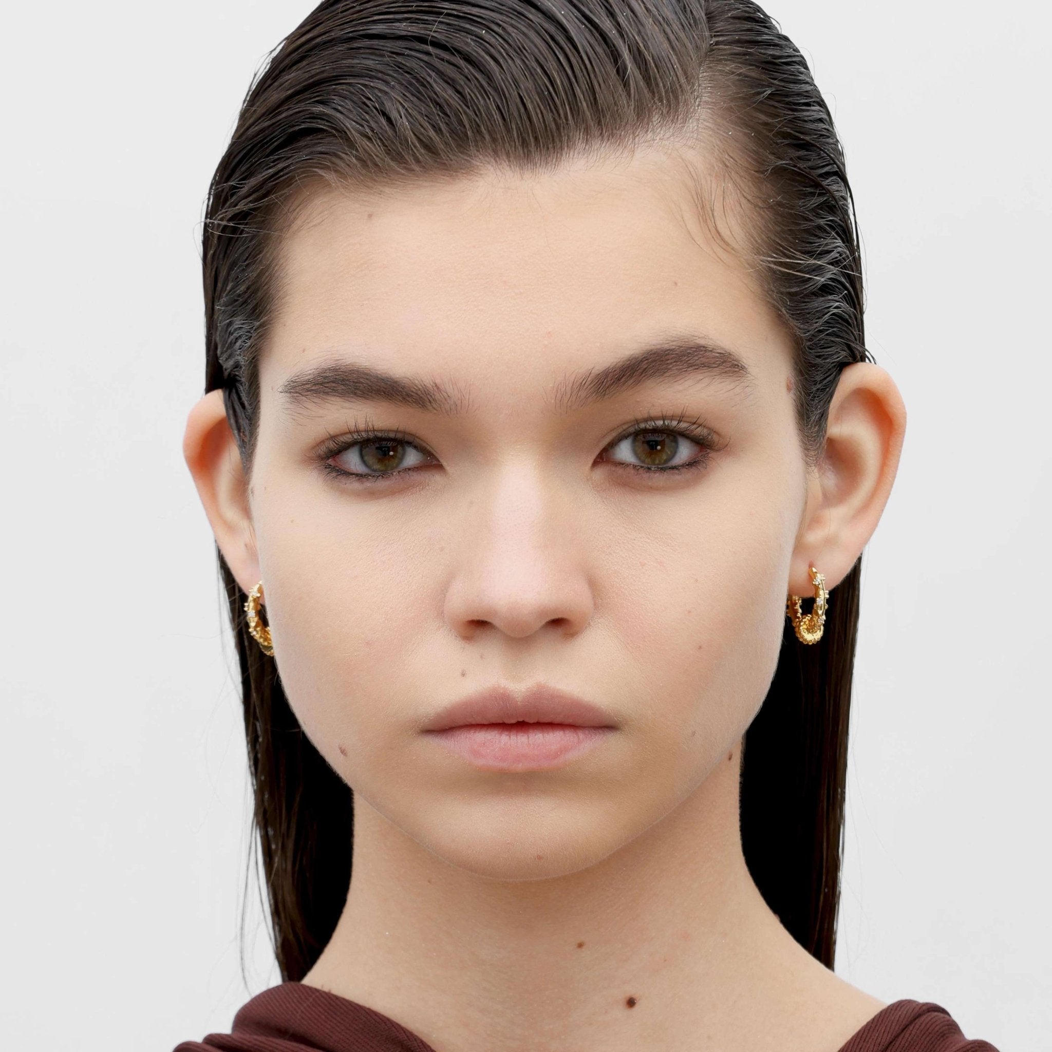 RSNY Diamond Textured Earrings - R2141B