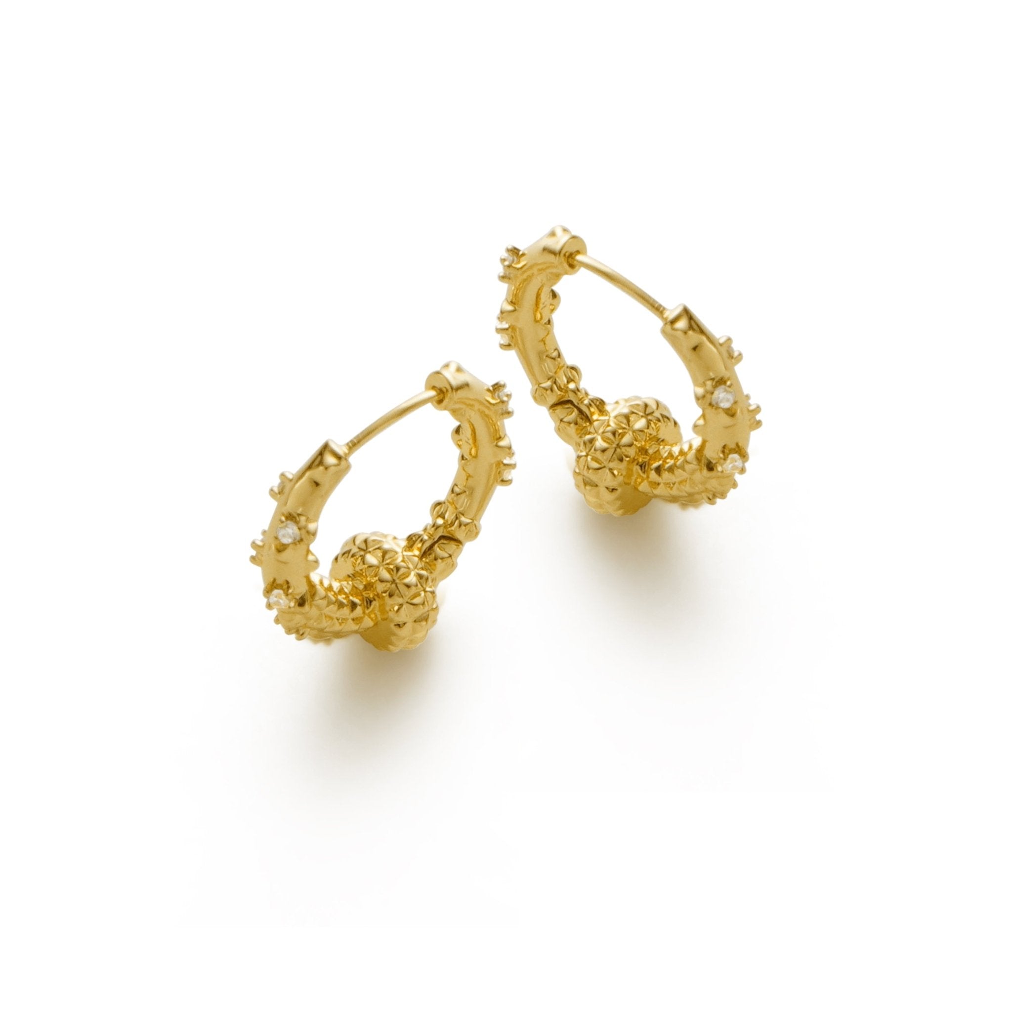 RSNY Diamond Textured Earrings - R2141B