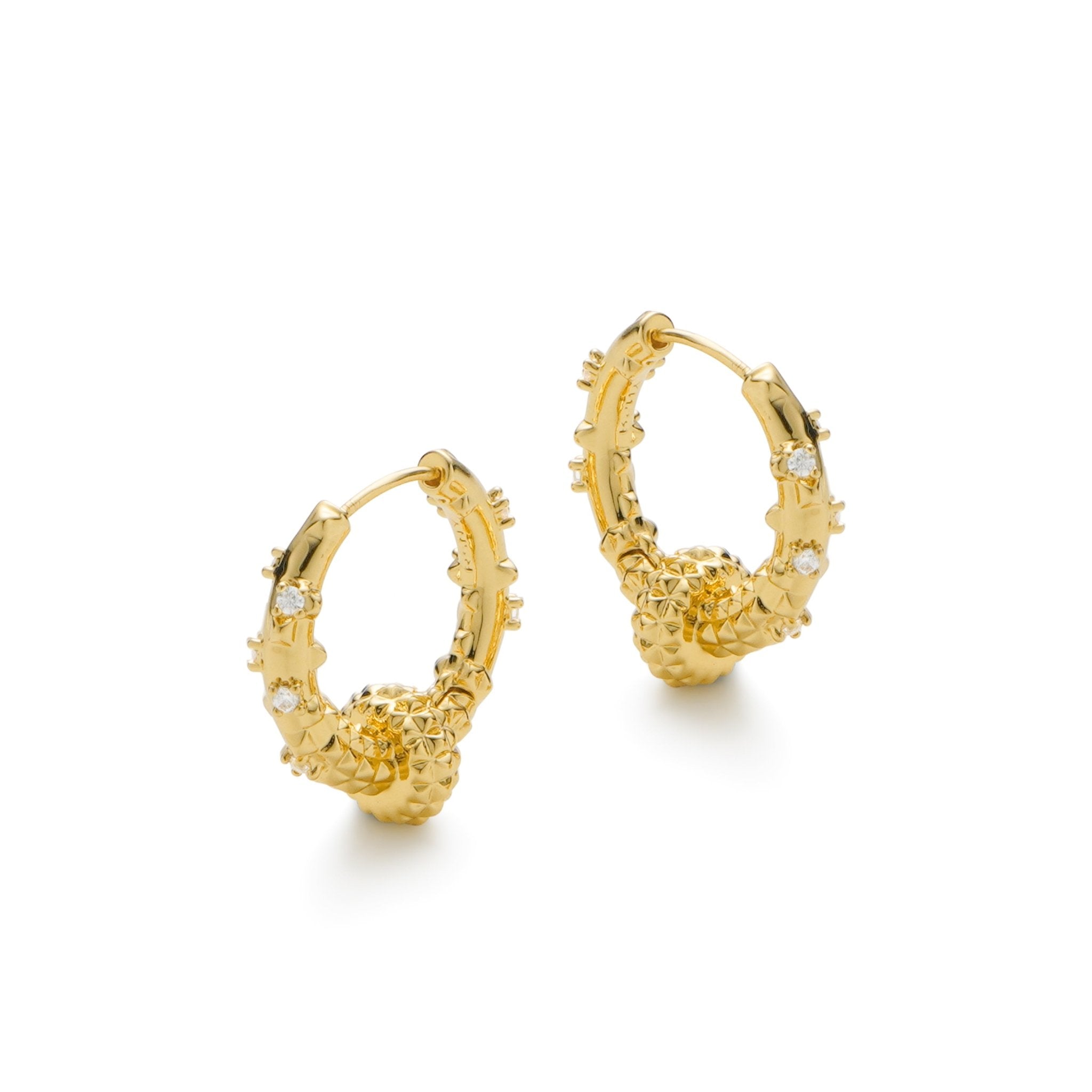 RSNY Diamond Textured Earrings - R2141B