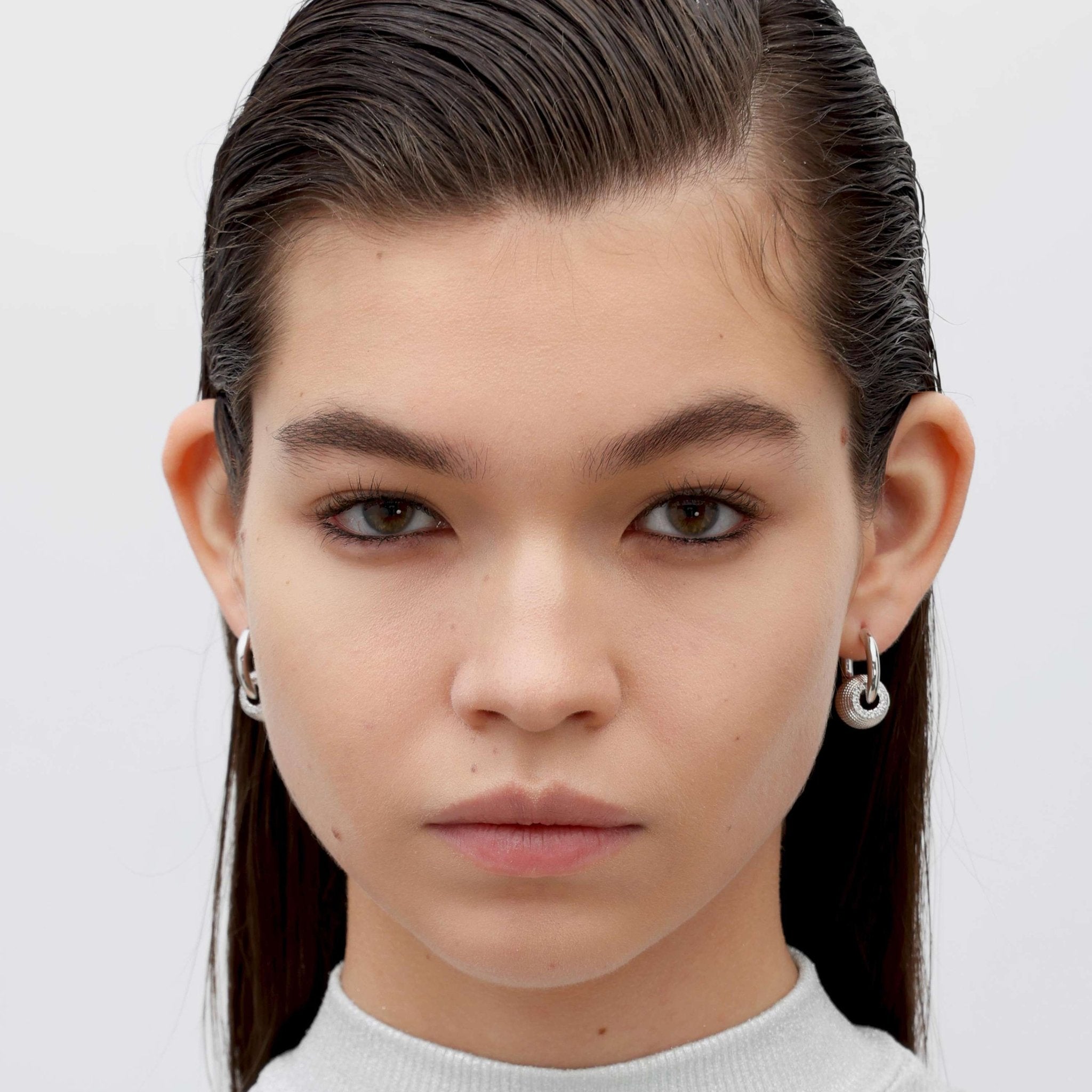 RSNY Diamond Textured Earrings - R2157A