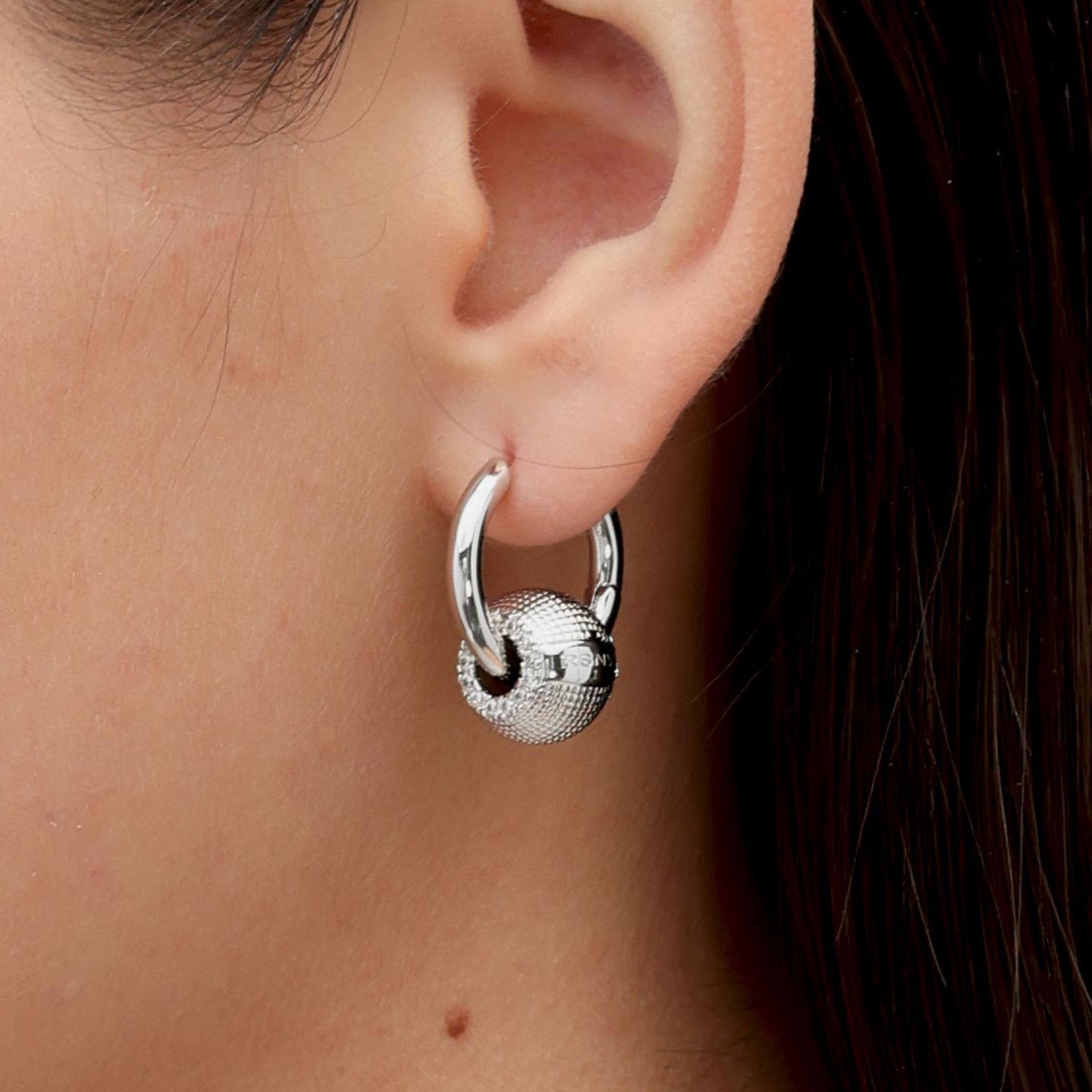 RSNY Diamond Textured Earrings - R2157A