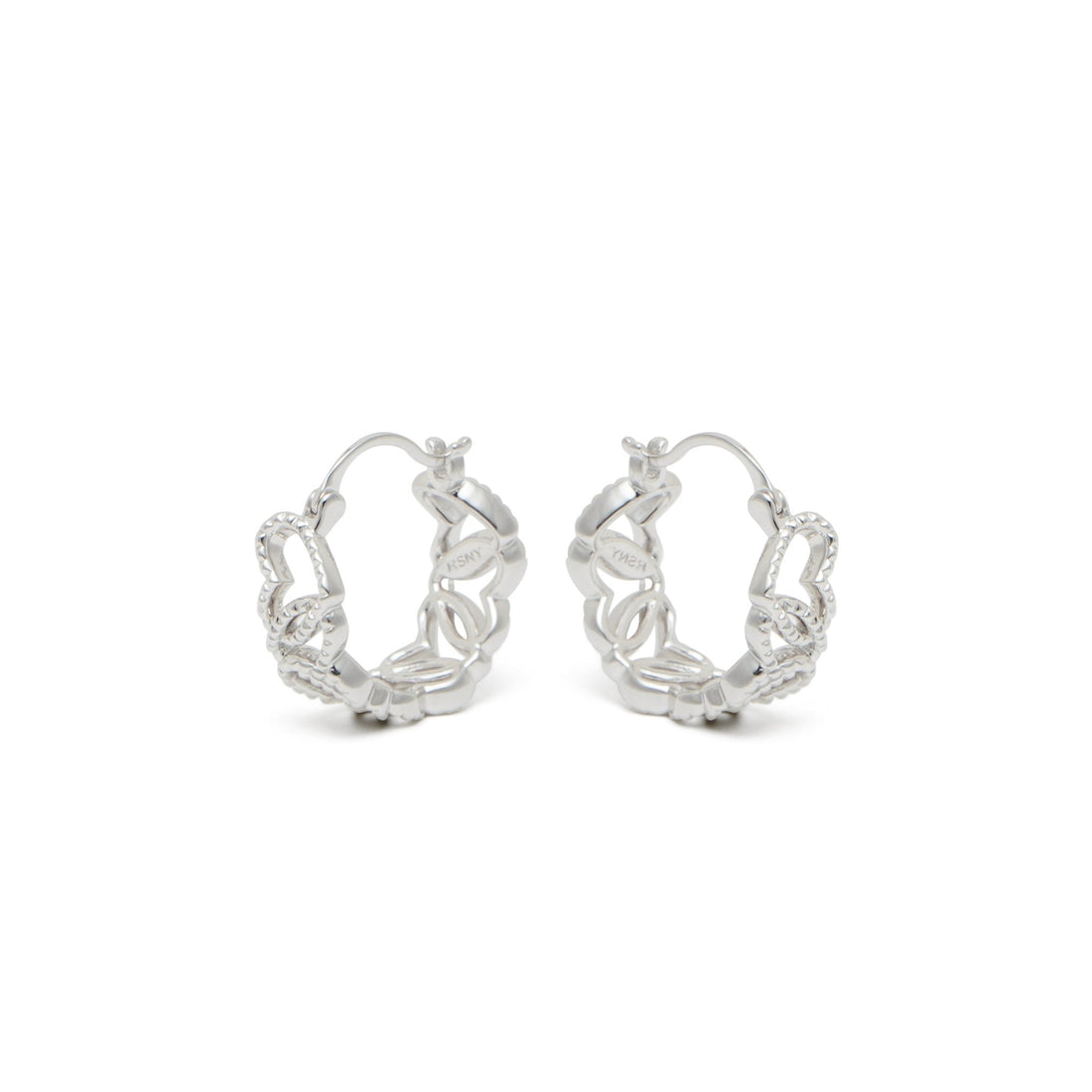 RSNY Diamond Textured Love Earrings - R2066A