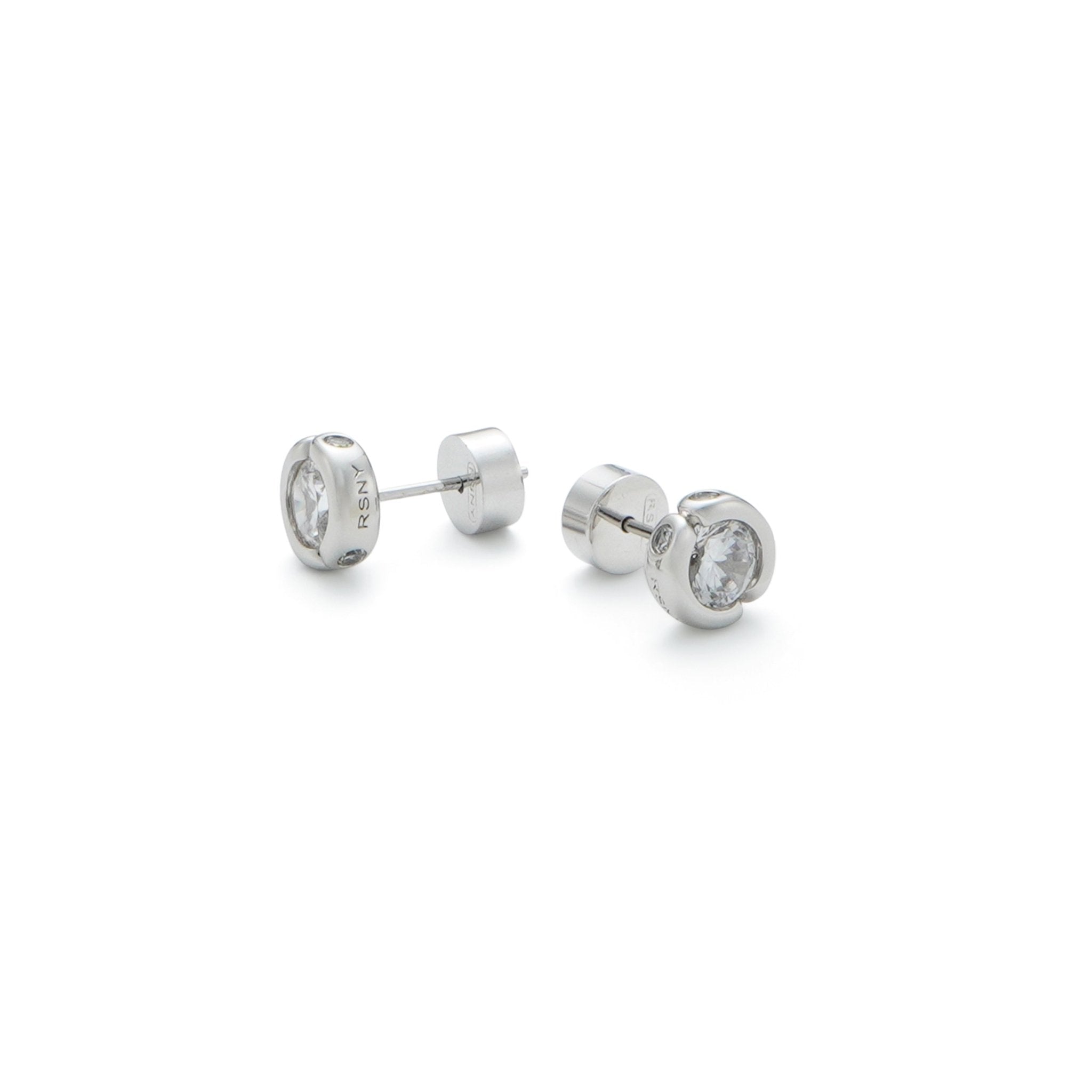 RSNY double head pearl stud earrings - R2028A