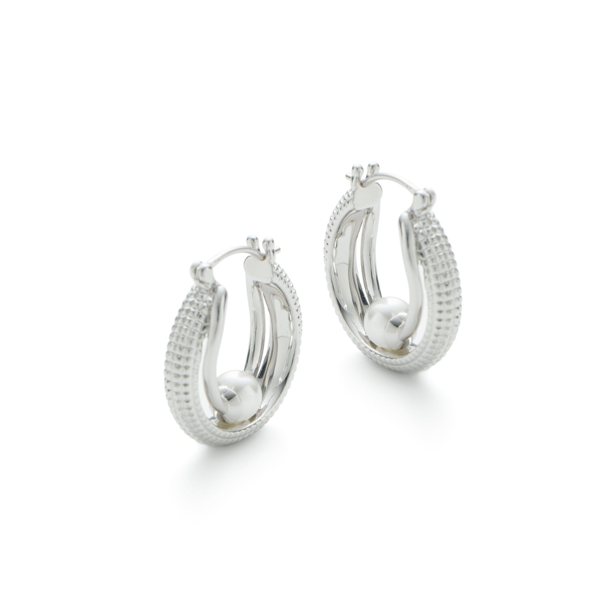 RSNY double pearl earrings - R2139A