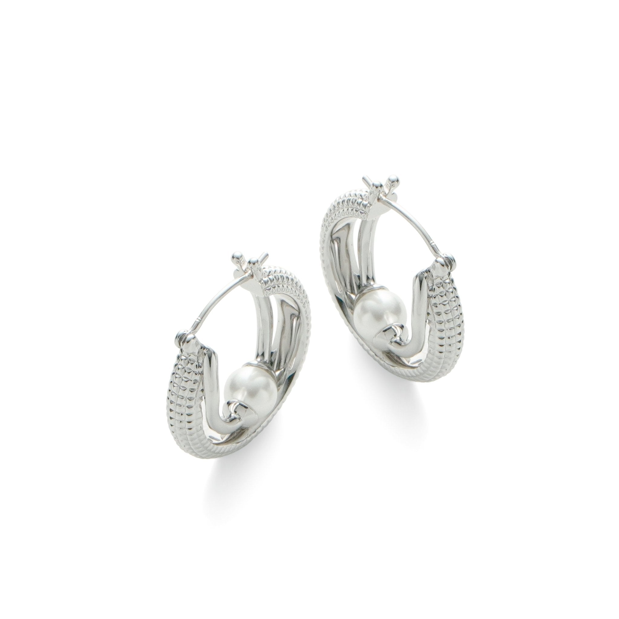 RSNY double pearl earrings - R2139A