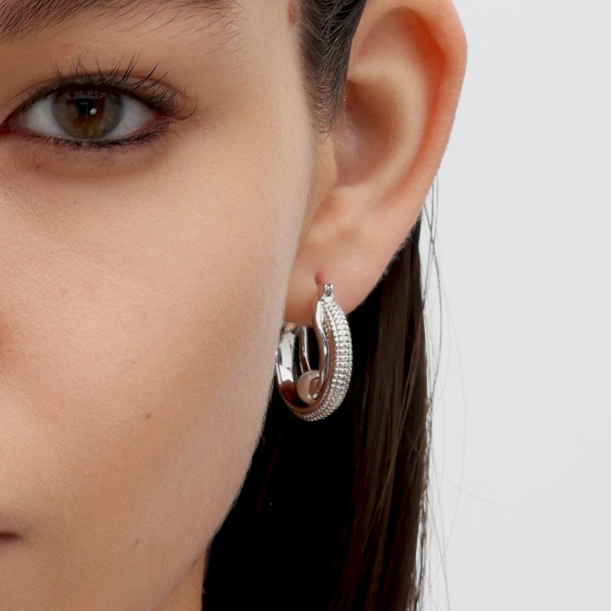 RSNY double pearl earrings - R2139A