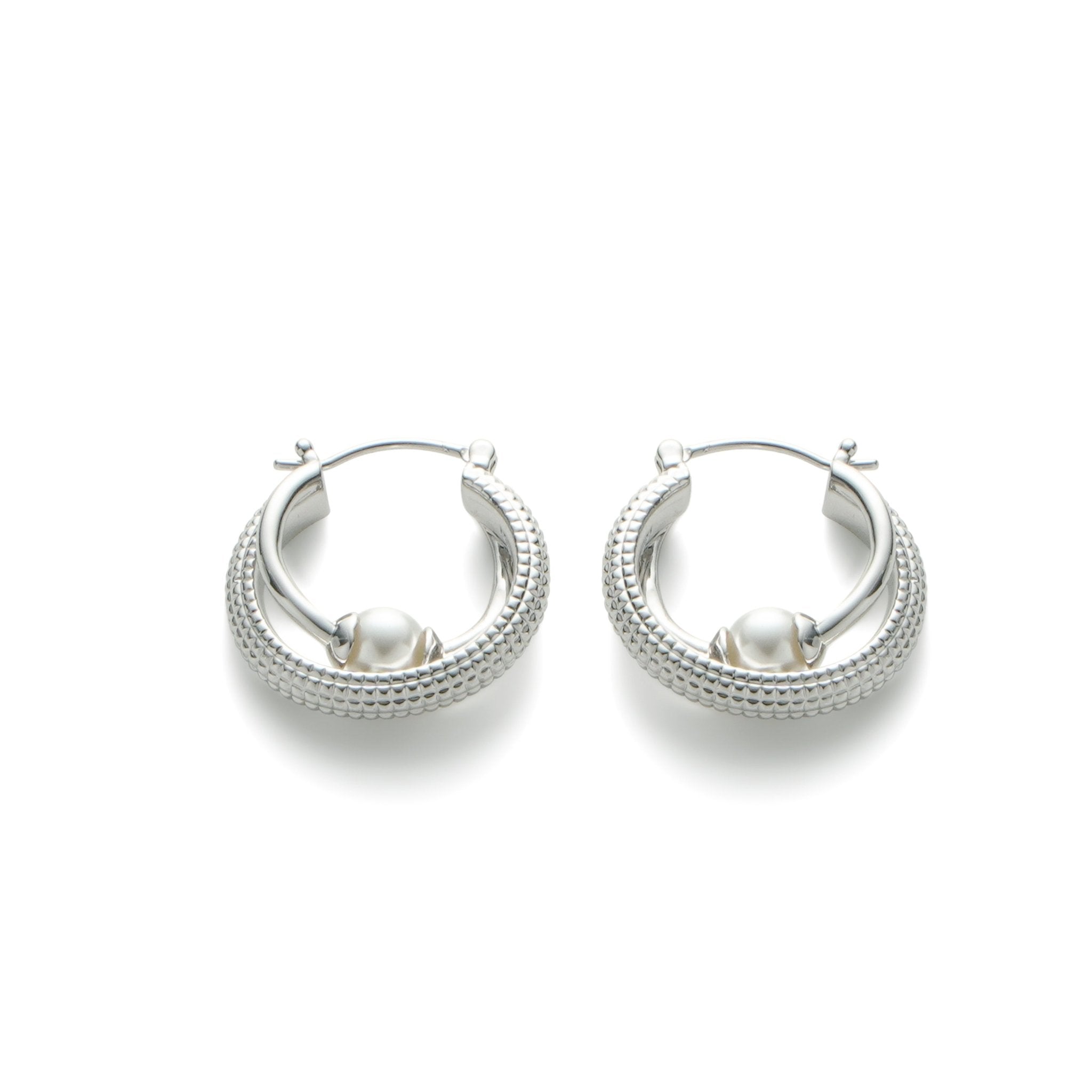 RSNY double pearl earrings - R2139A
