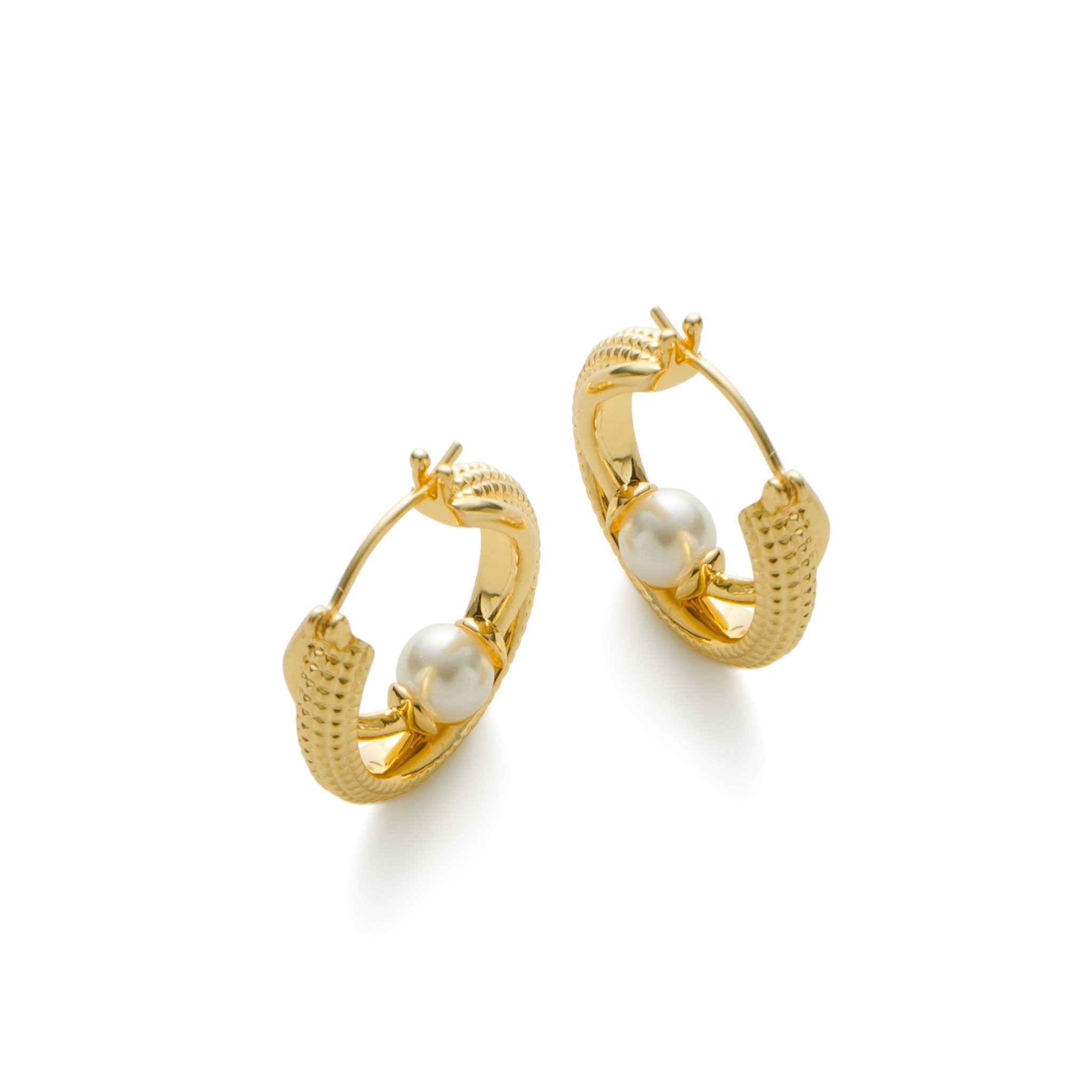 RSNY double pearl earrings - R2139B