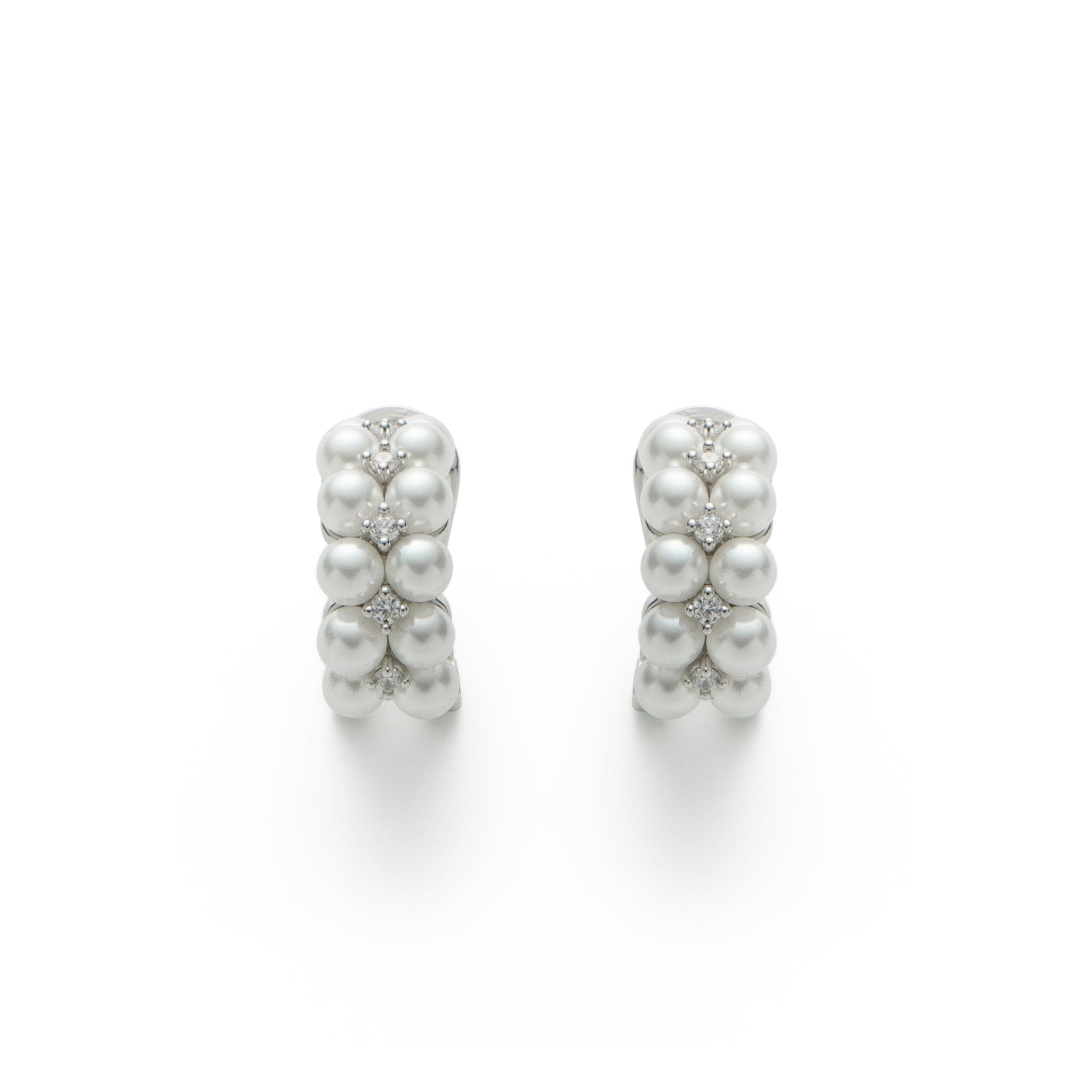 RSNY double pearl earrings - R2164A