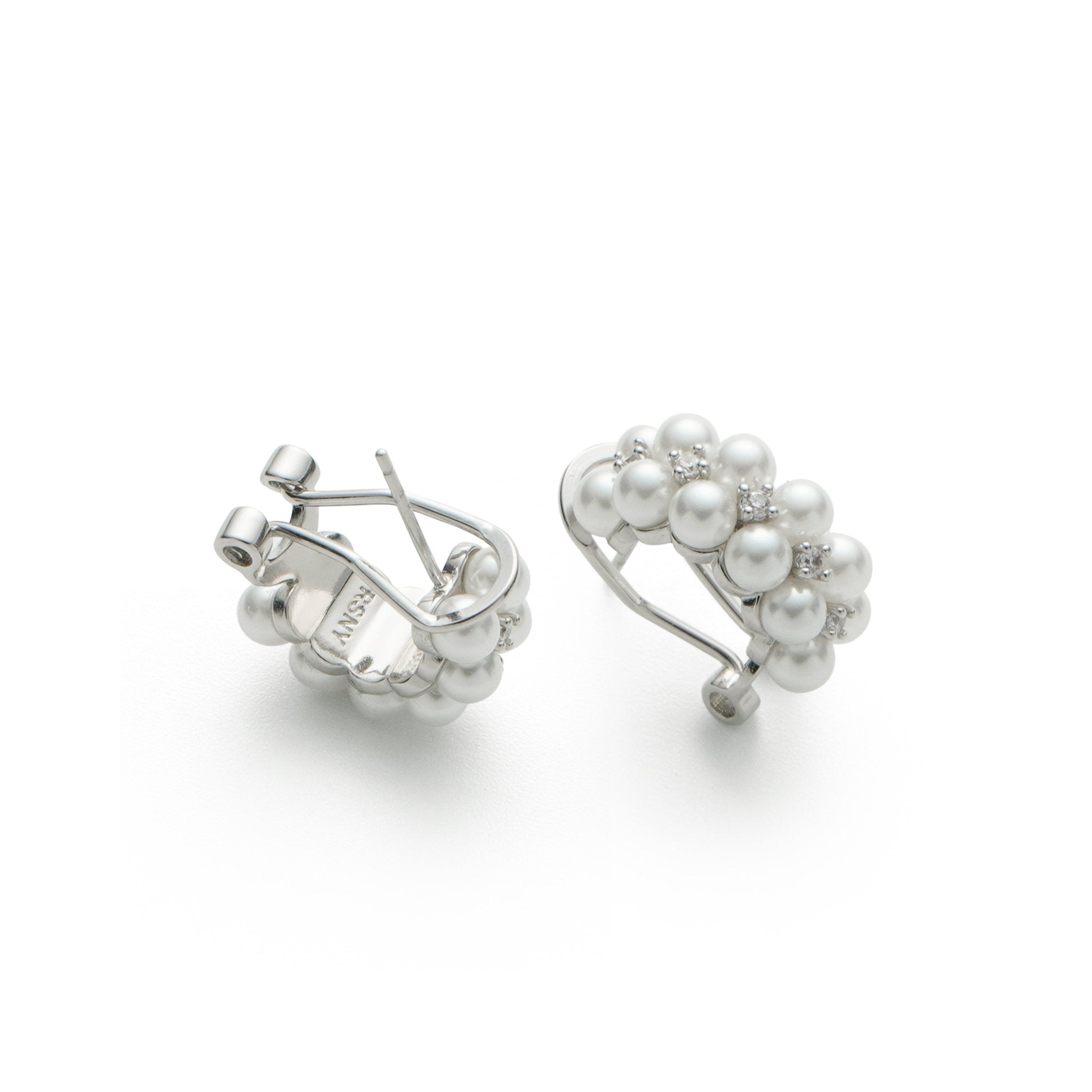 RSNY double pearl earrings - R2164A
