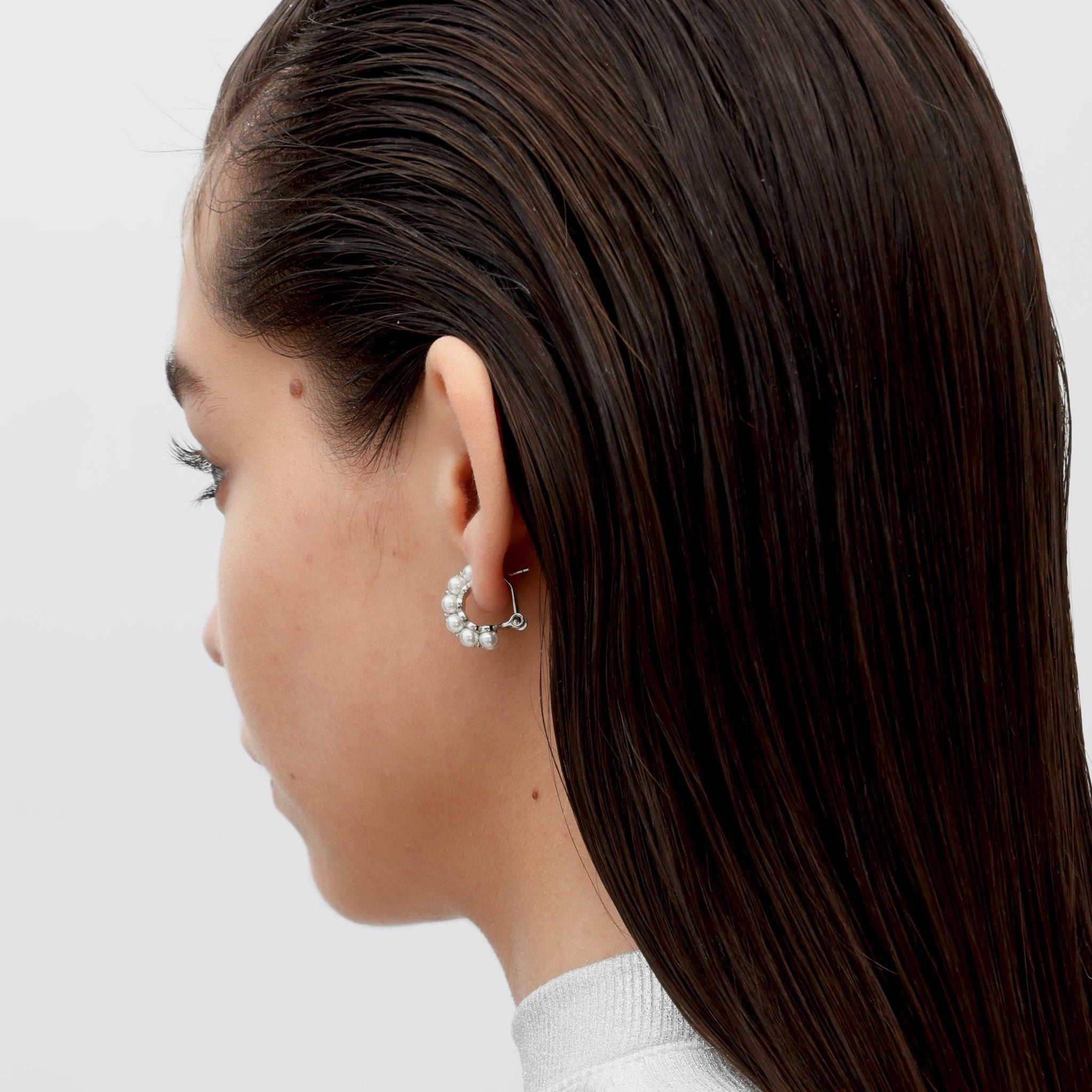 RSNY double pearl earrings - R2164A