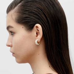 RSNY double pearl earrings - R2164B