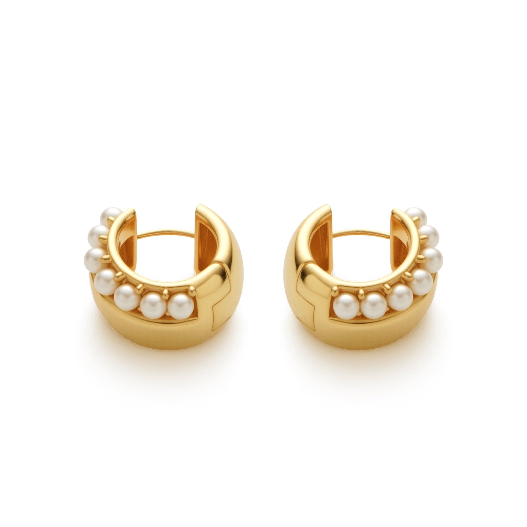 RSNY double pearl earrings - R2170B