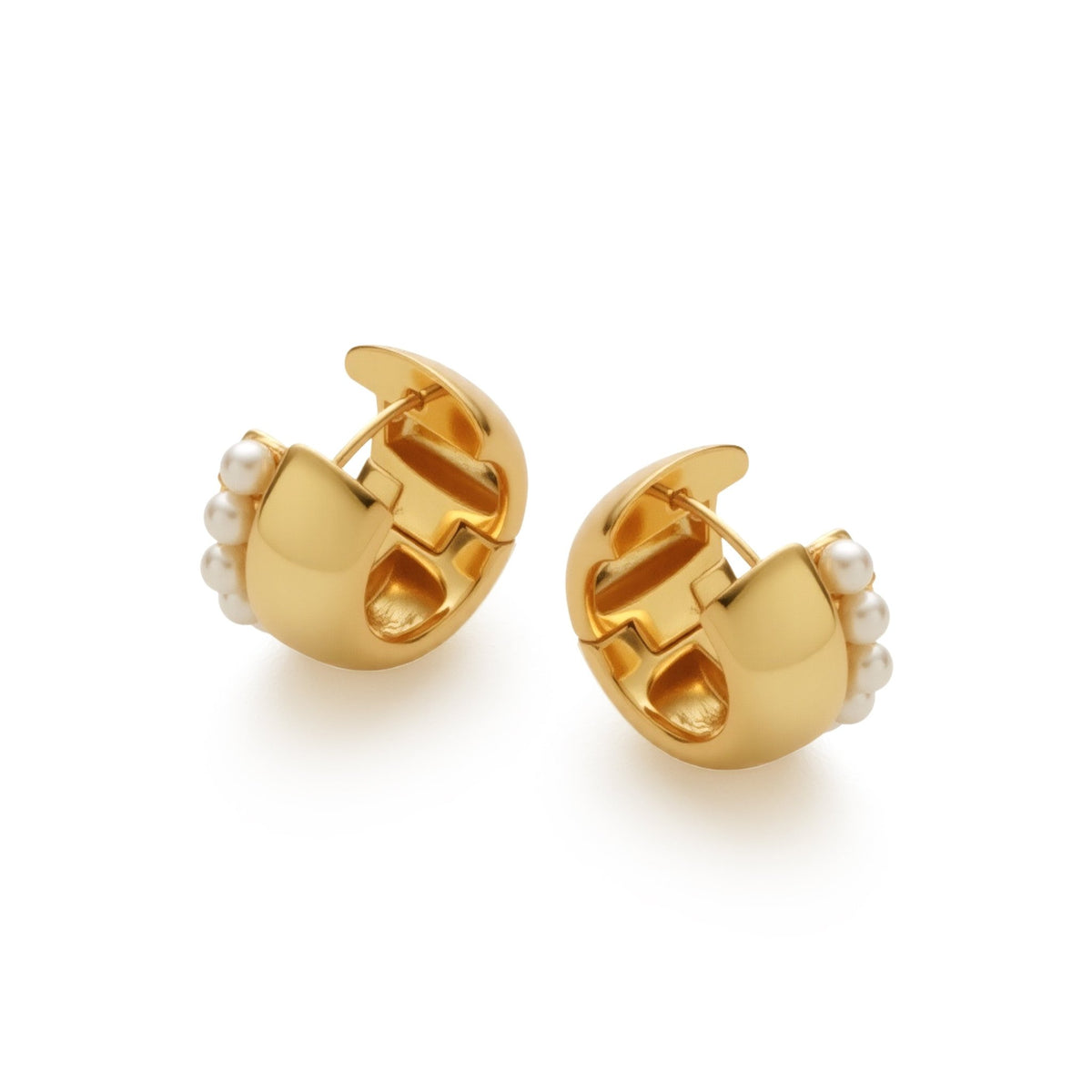 RSNY double pearl earrings - R2170B