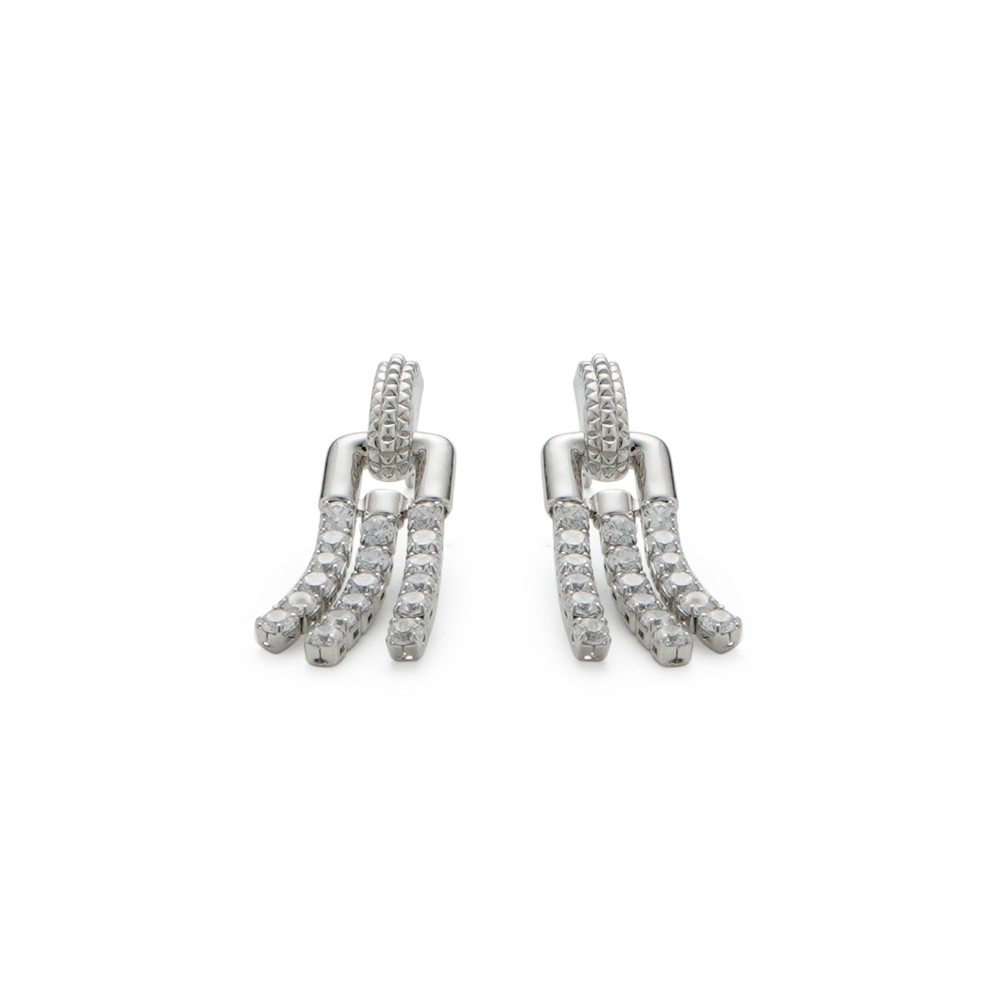 RSNY fringed stud earrings - R2135A
