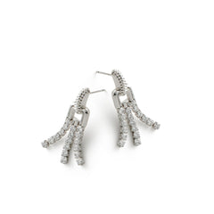 RSNY fringed stud earrings - R2135A