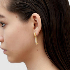 RSNY fringed stud earrings - R2135B