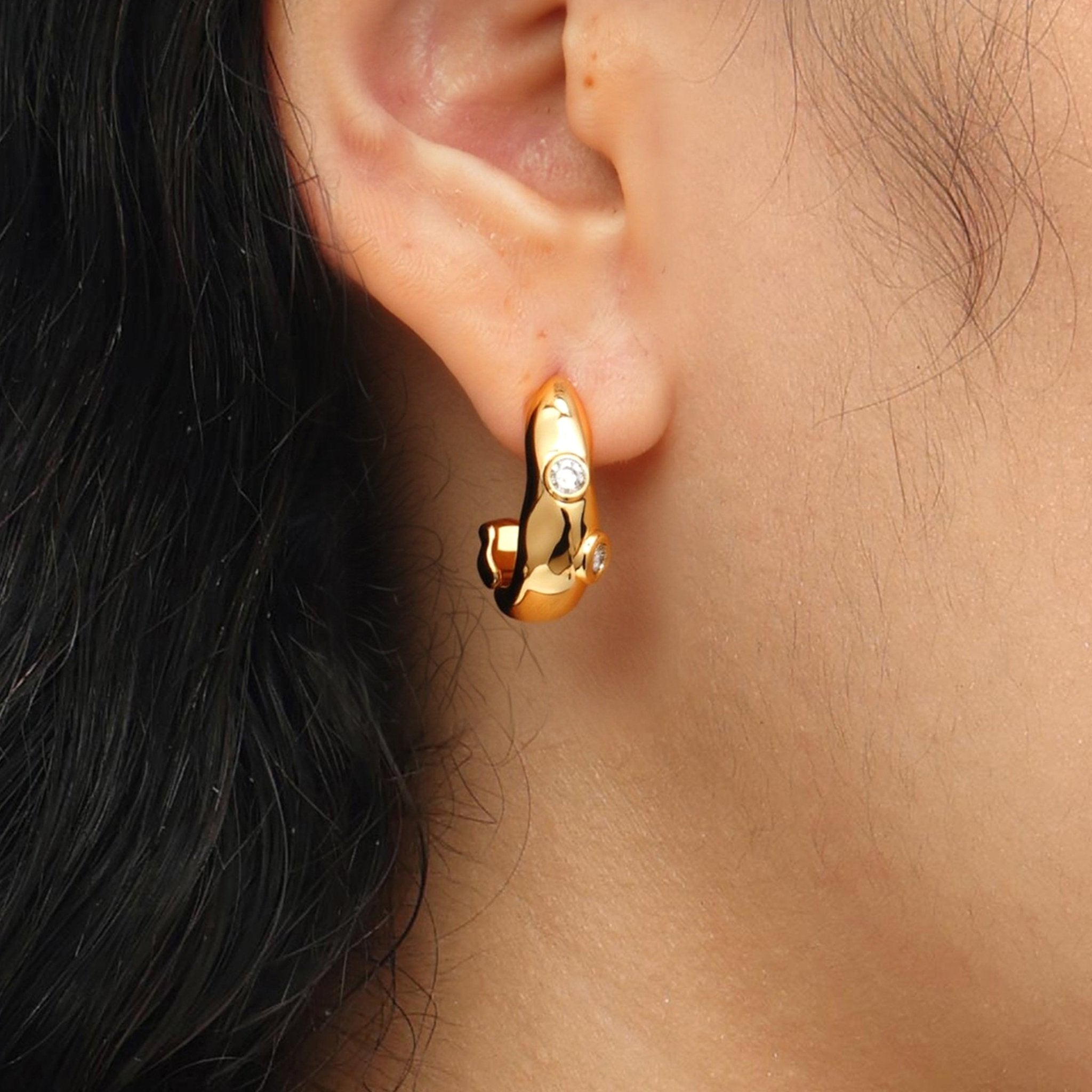 RSNY Geometric Abstract Earrings - R2232B