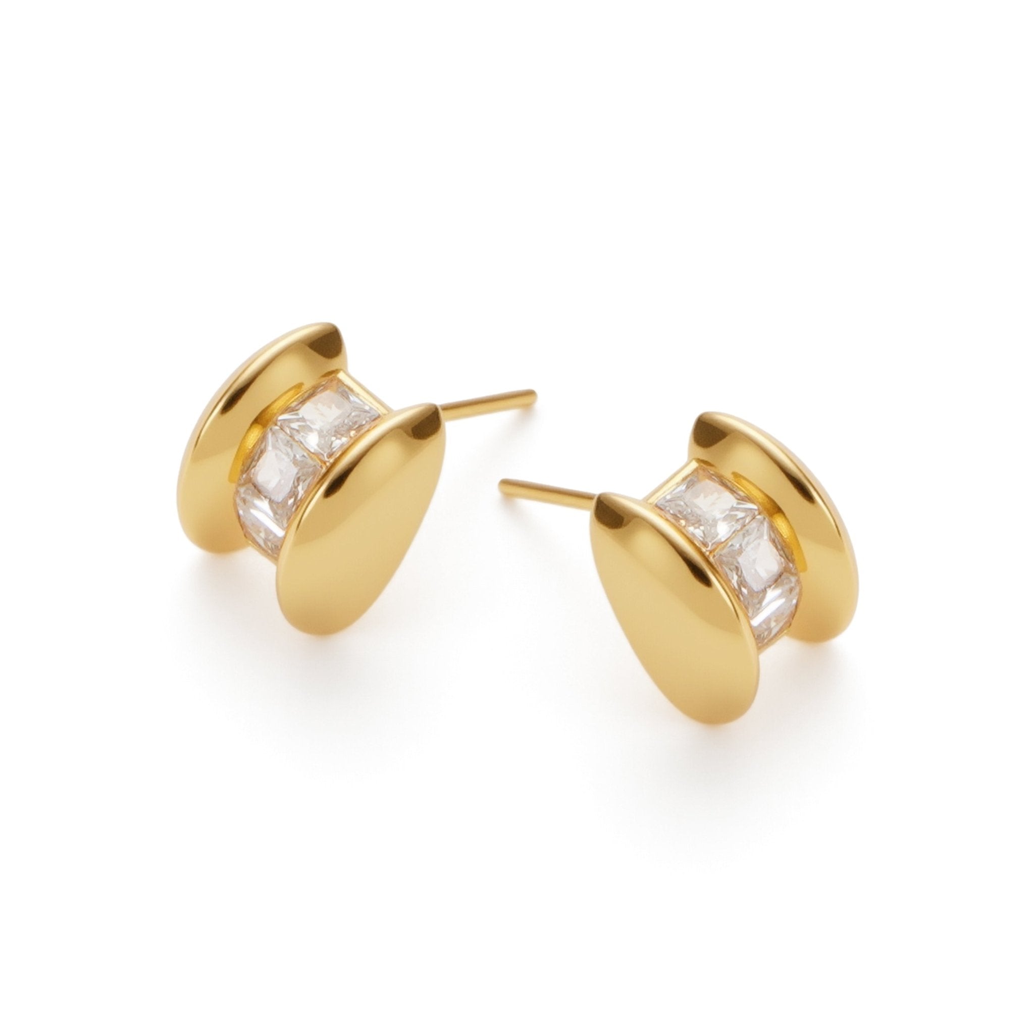 RSNY Geometric Bean Earrings - R2224B