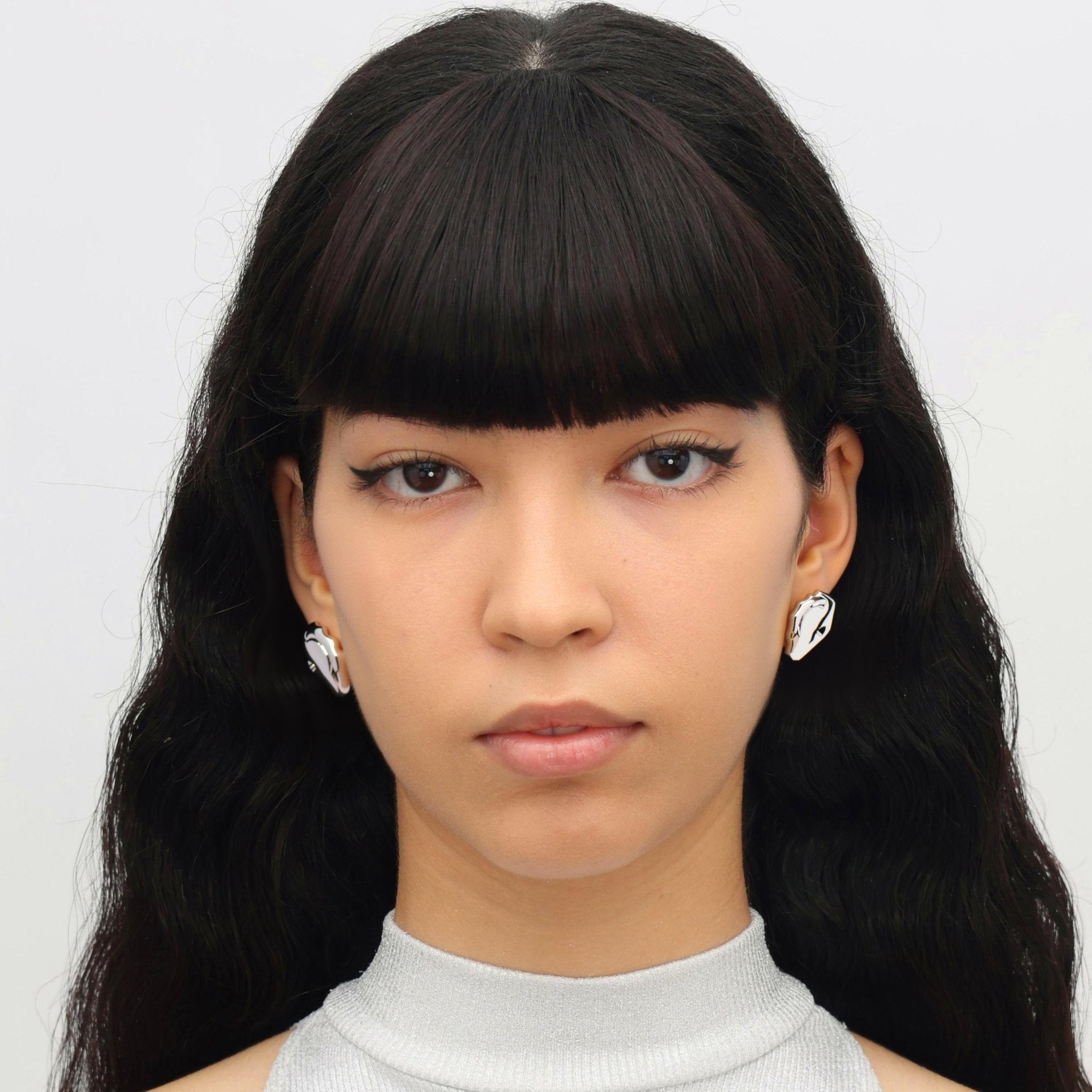 RSNY Geometric Bean Earrings - R2237A