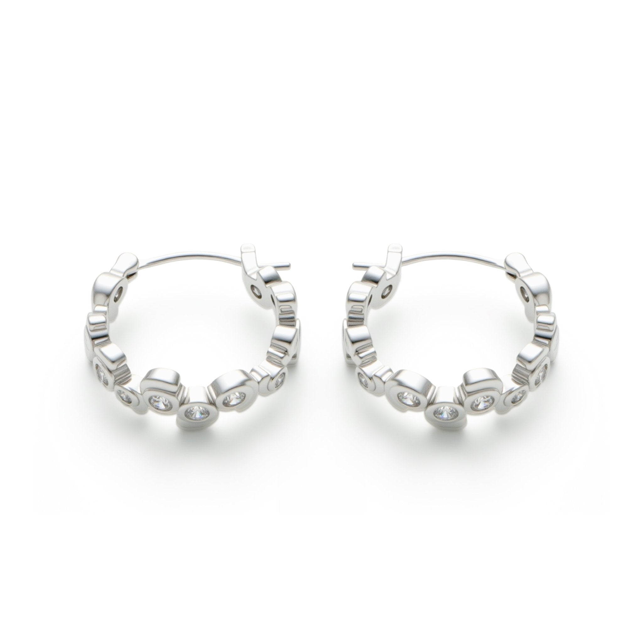 RSNY Geometric Crystal Diamond Earrings - R2240A