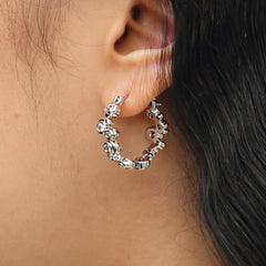 RSNY Geometric Crystal Diamond Earrings - R2240A