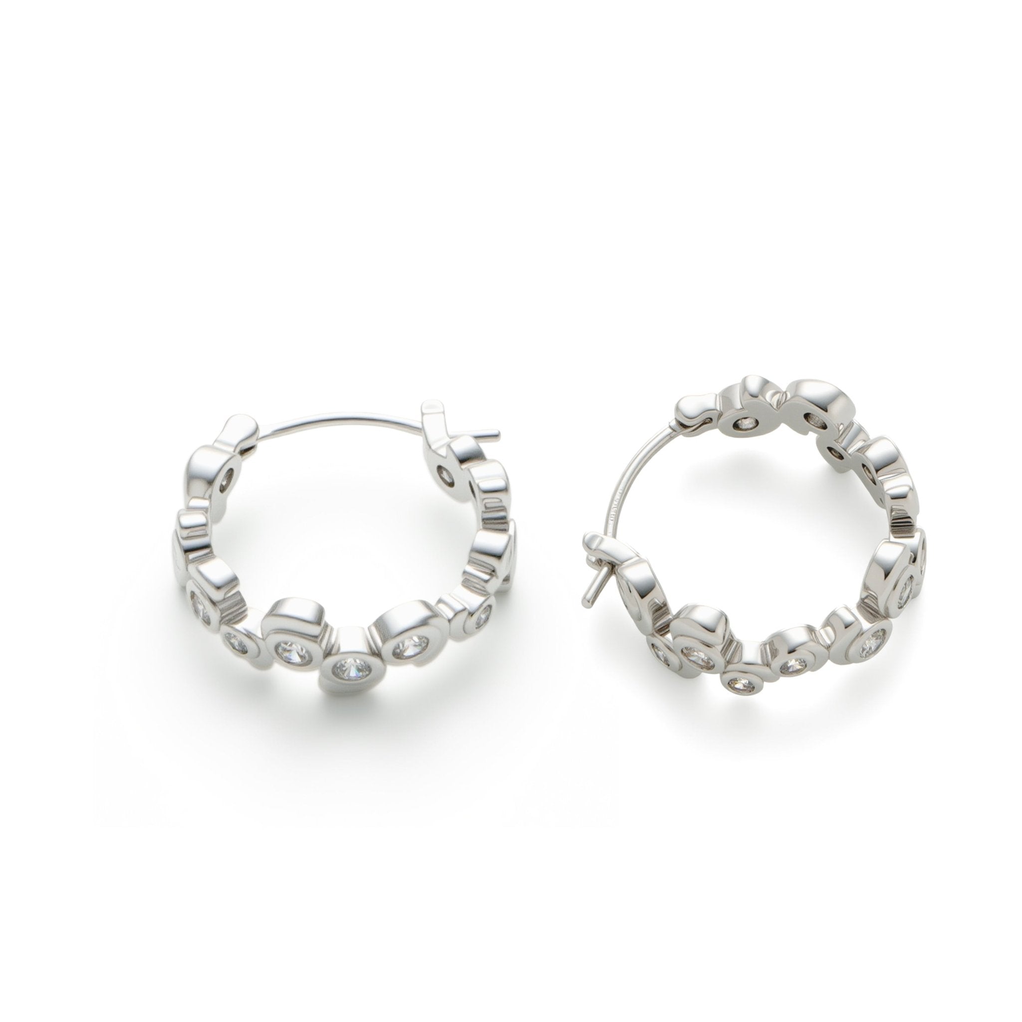 RSNY Geometric Crystal Diamond Earrings - R2240A