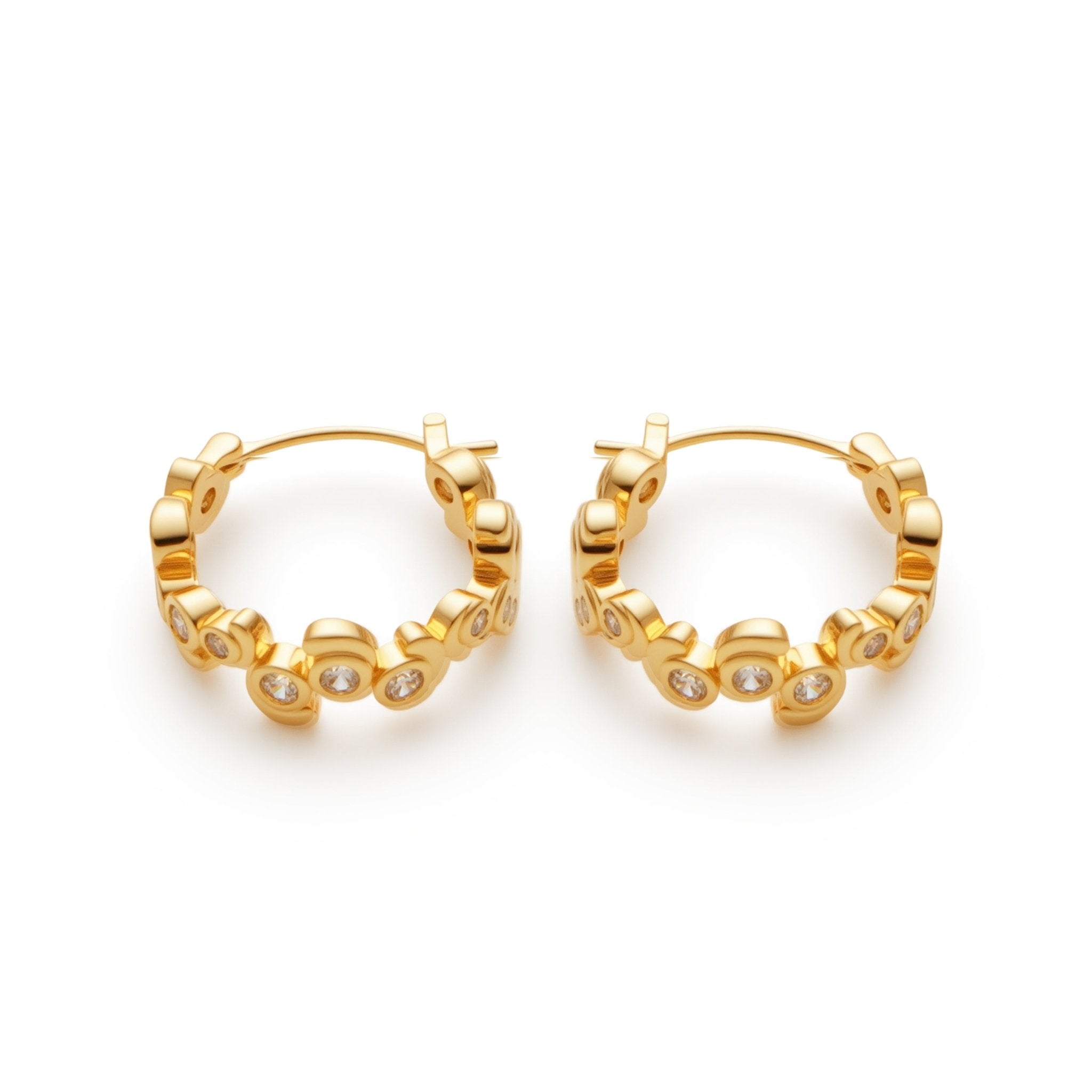 RSNY Geometric Crystal Diamond Earrings - R2240B