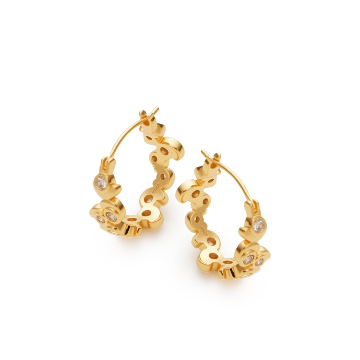 RSNY Geometric Crystal Diamond Earrings - R2240B