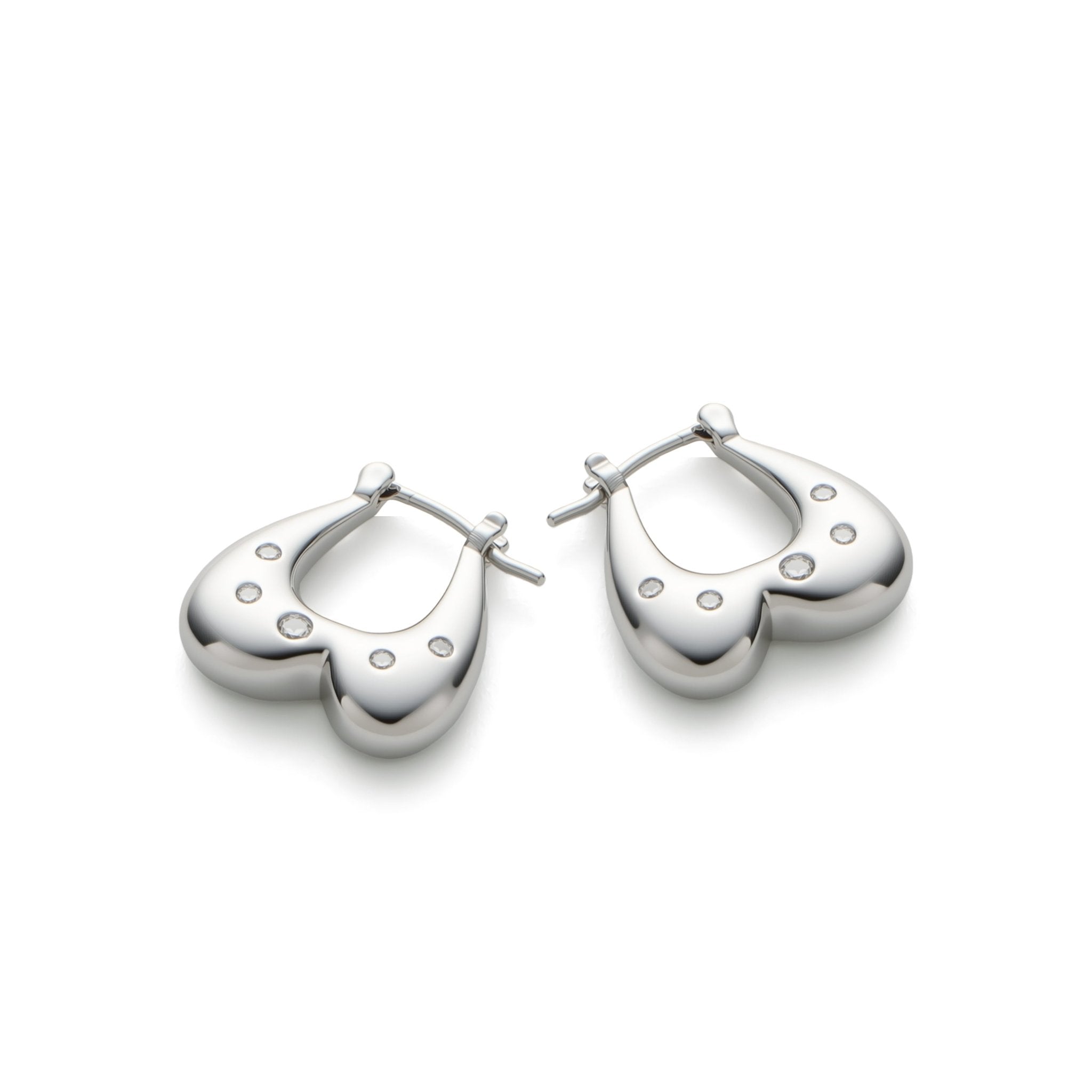 RSNY Geometric Heart Earrings - R2209A