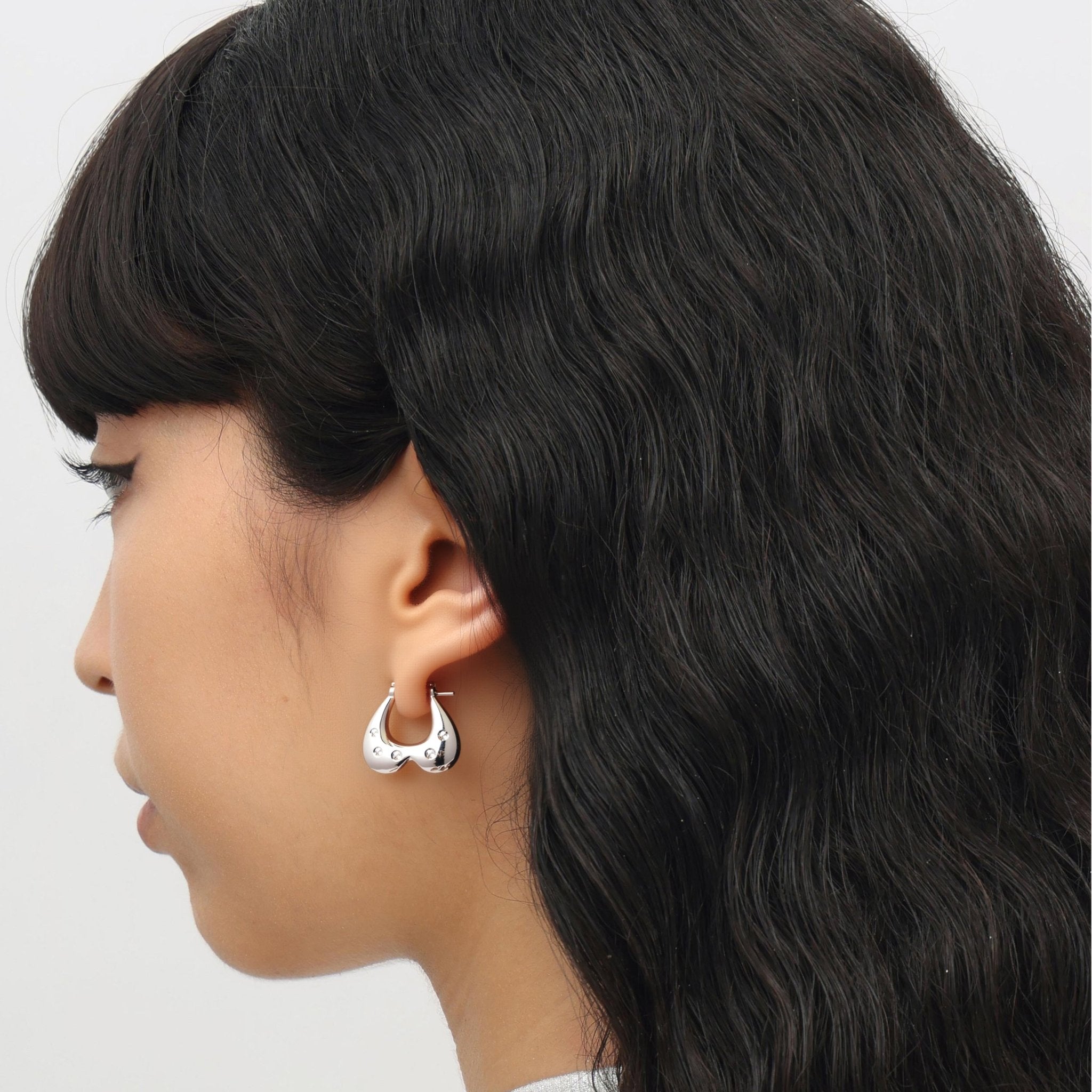 RSNY Geometric Heart Earrings - R2209A