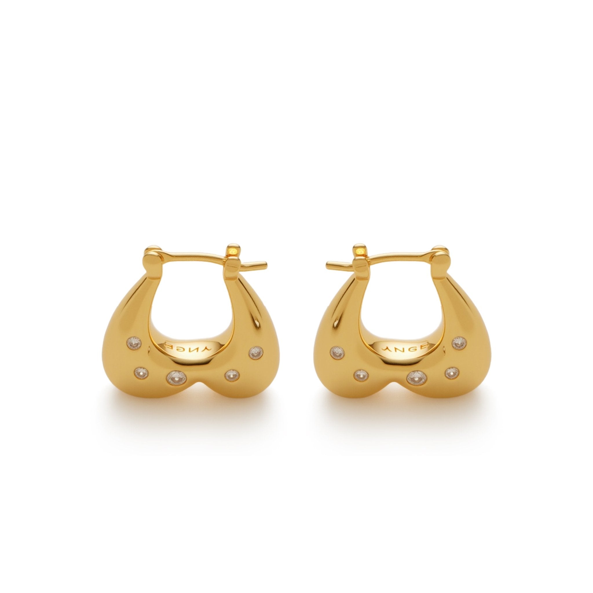 RSNY Geometric Heart Earrings - R2209B