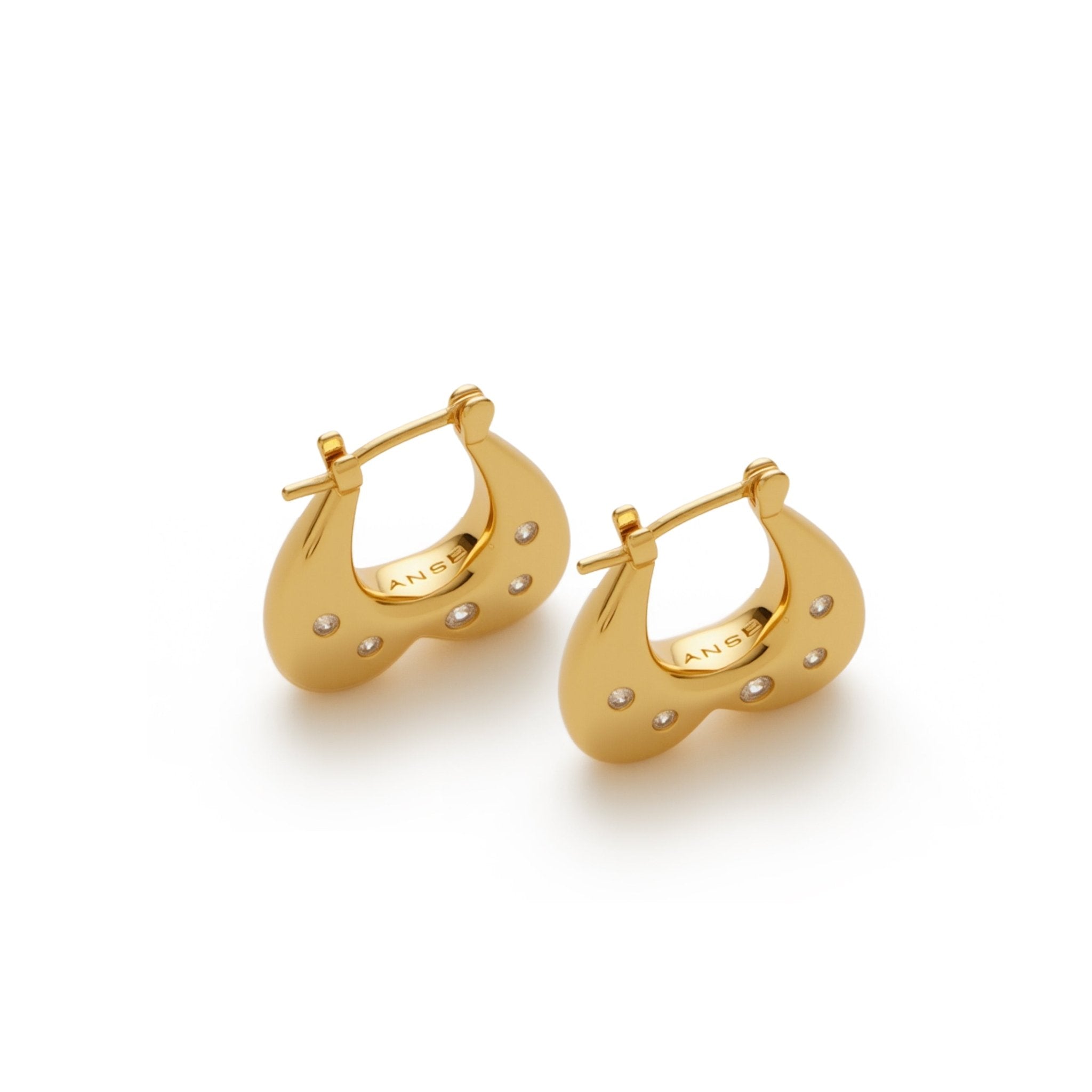 RSNY Geometric Heart Earrings - R2209B