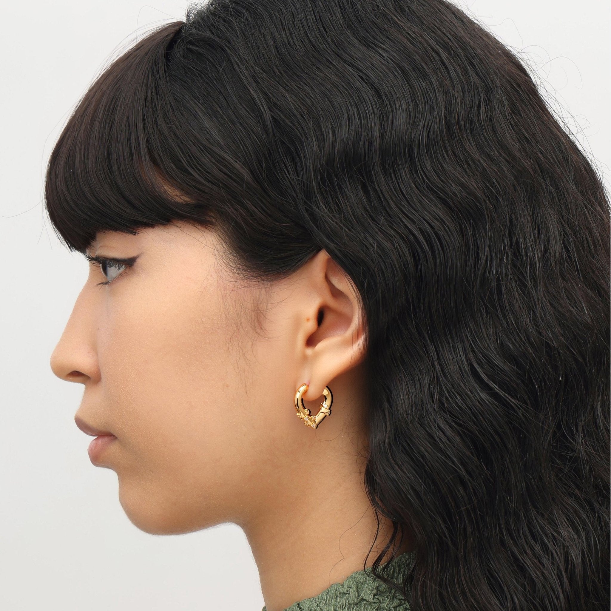 RSNY Geometric Heart Earrings - R2217B