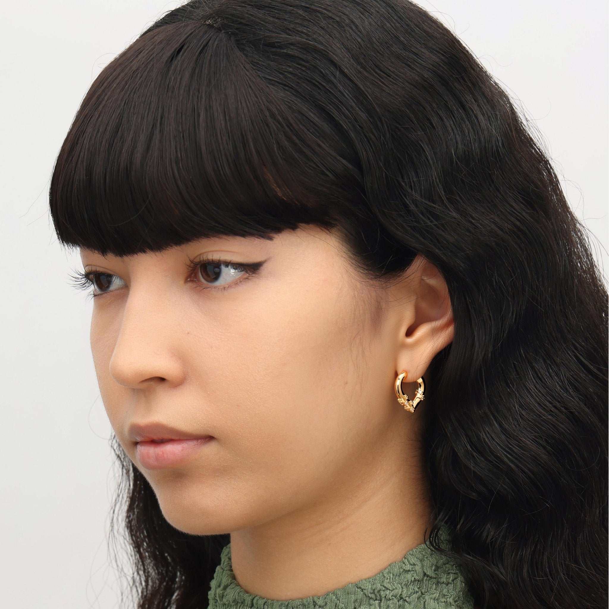 RSNY Geometric Heart Earrings - R2217B