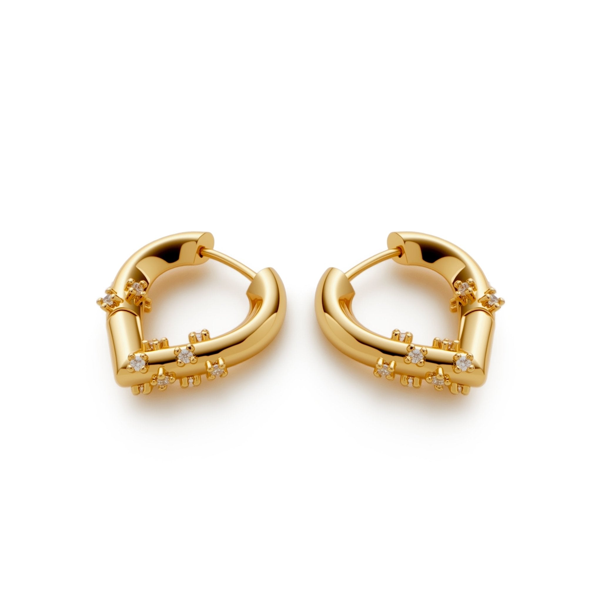 RSNY Geometric Heart Earrings - R2217B