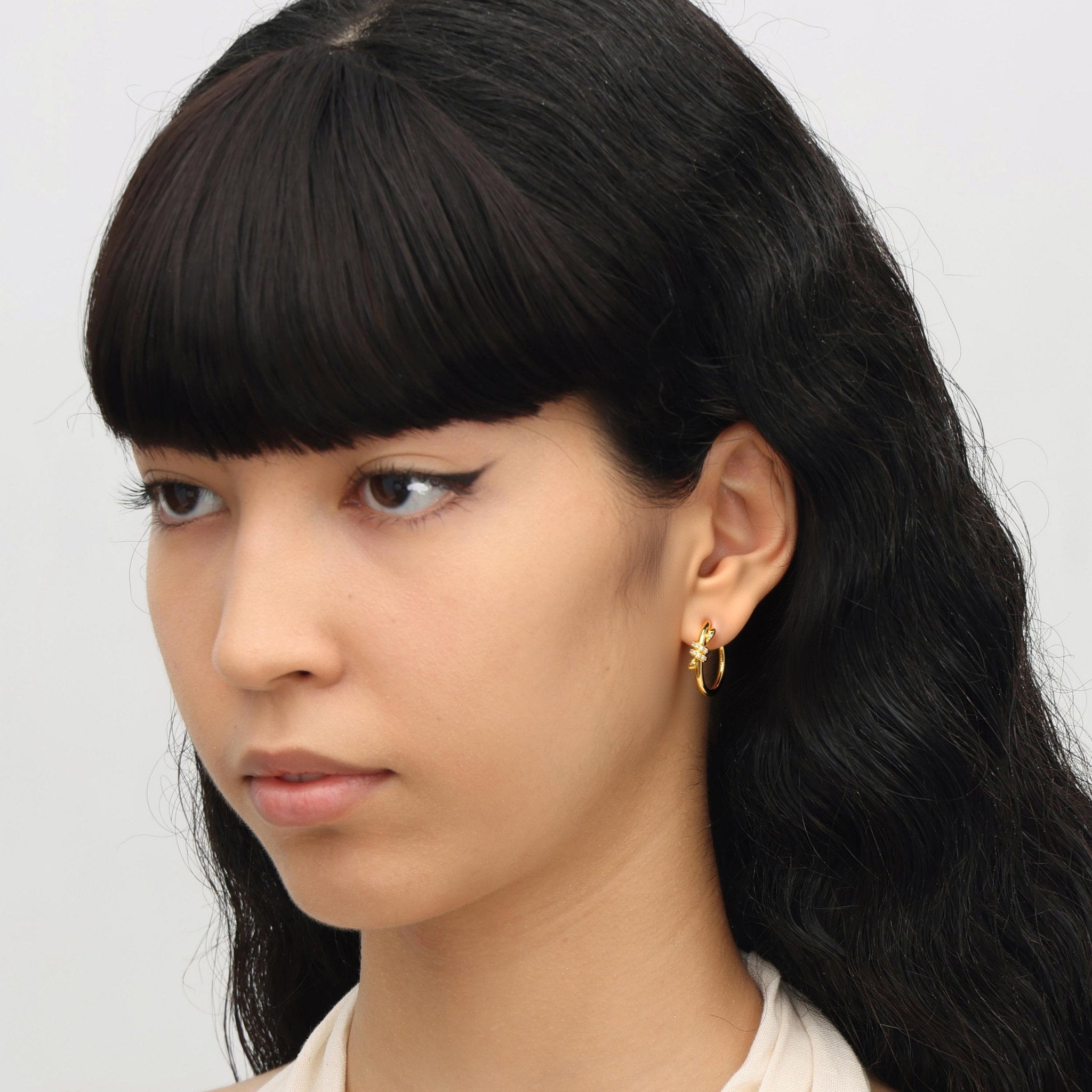 RSNY Geometric Line Earrings - R2195B