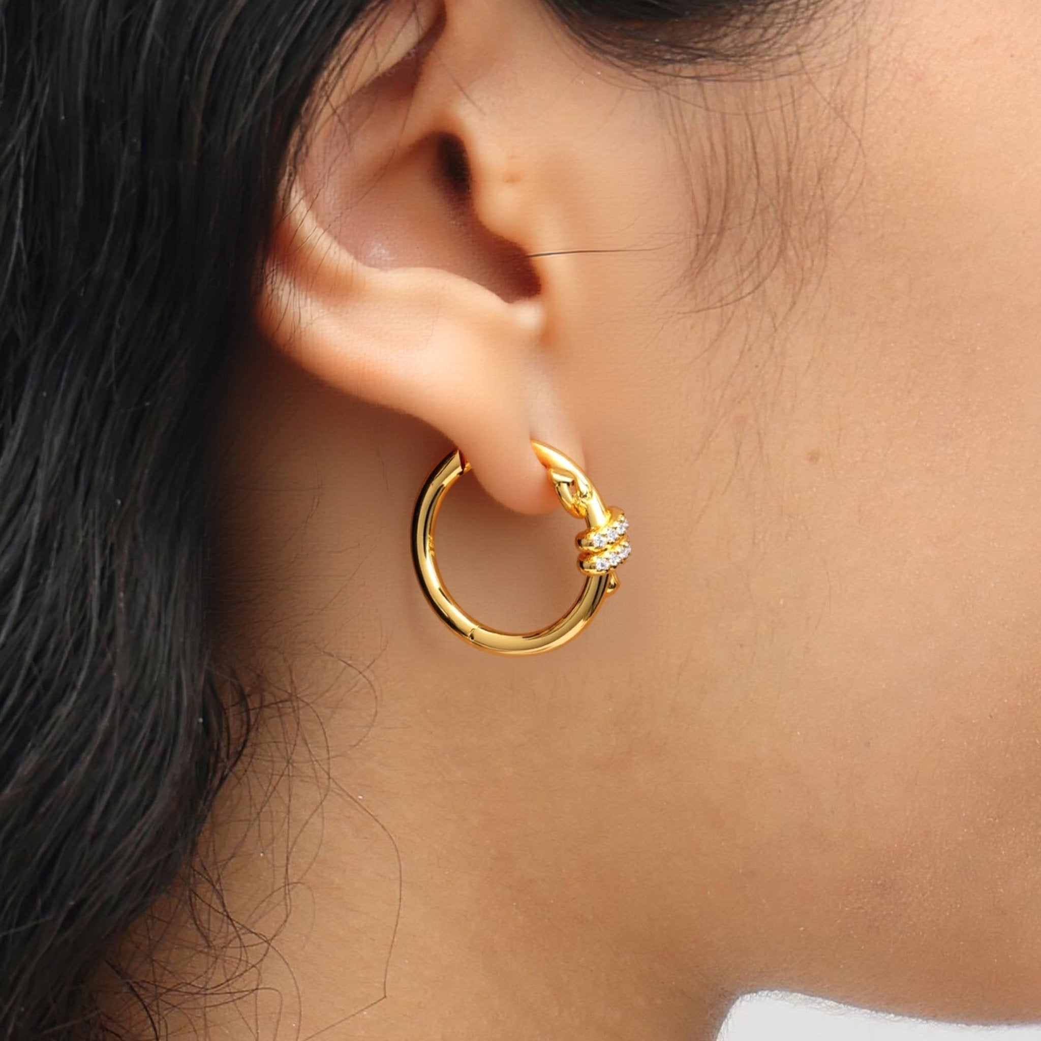 RSNY Geometric Line Earrings - R2195B