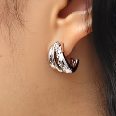 RSNY Geometric Line Earrings - R2220A