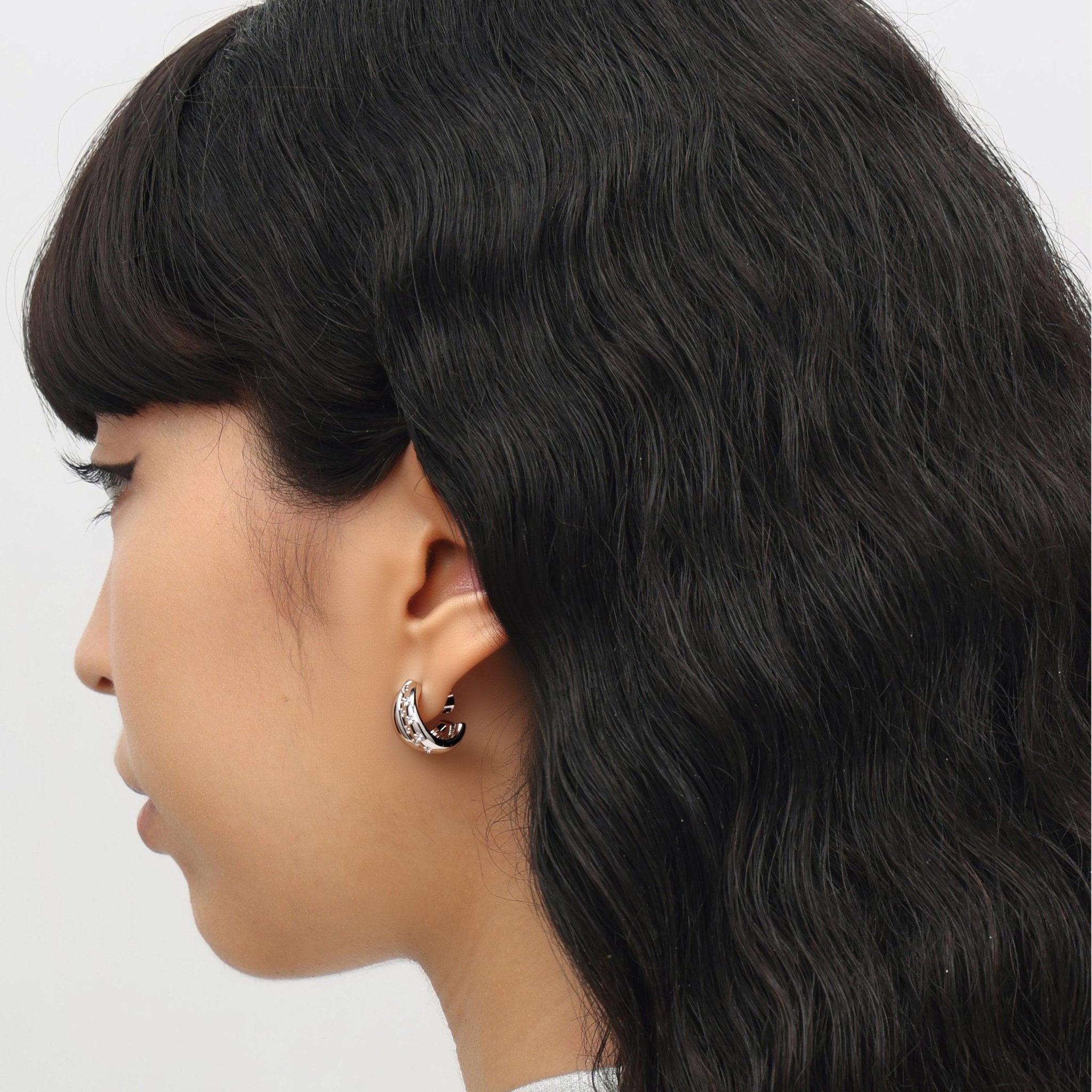 RSNY Geometric Line Earrings - R2220A