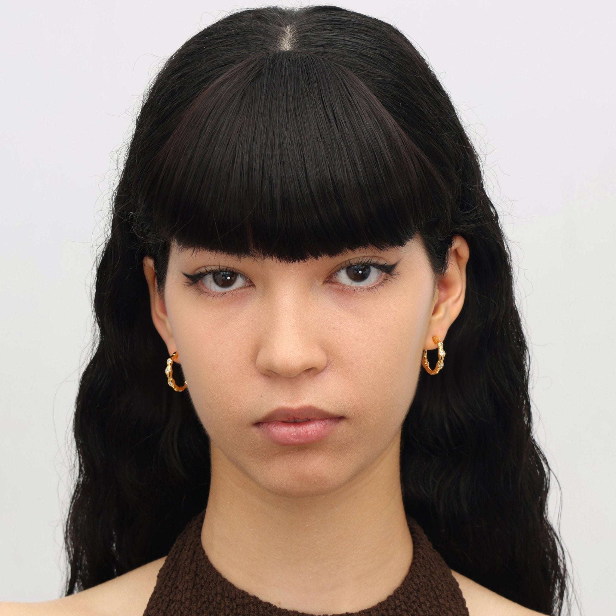 RSNY Geometric Line Earrings - R2239B