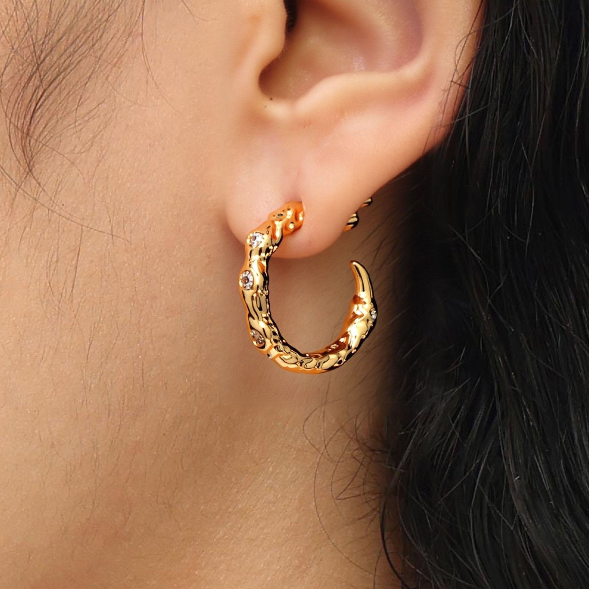 RSNY Geometric Line Earrings - R2239B