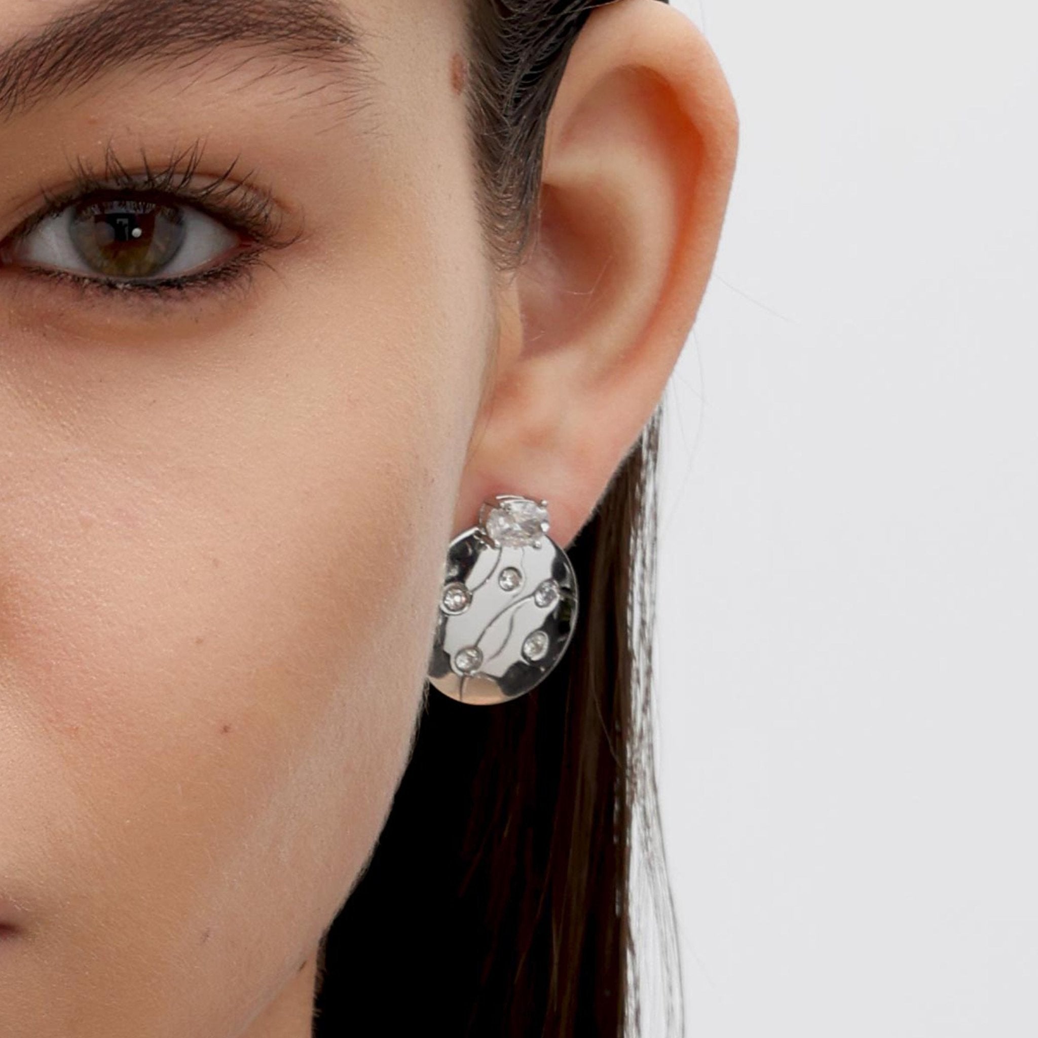 RSNY geometric line stud earrings - R2126A