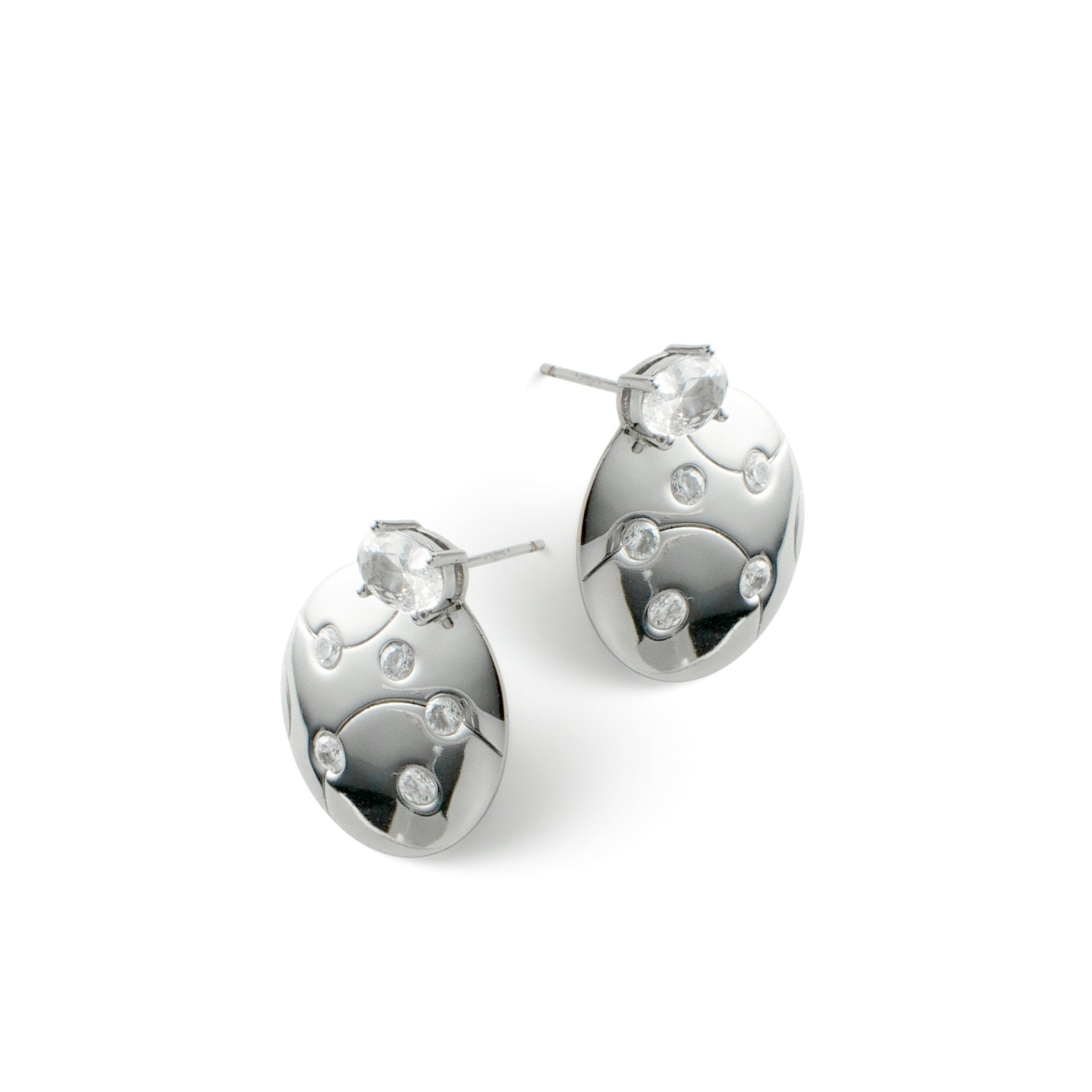 RSNY geometric line stud earrings - R2126A