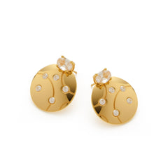 RSNY geometric line stud earrings - R2126B