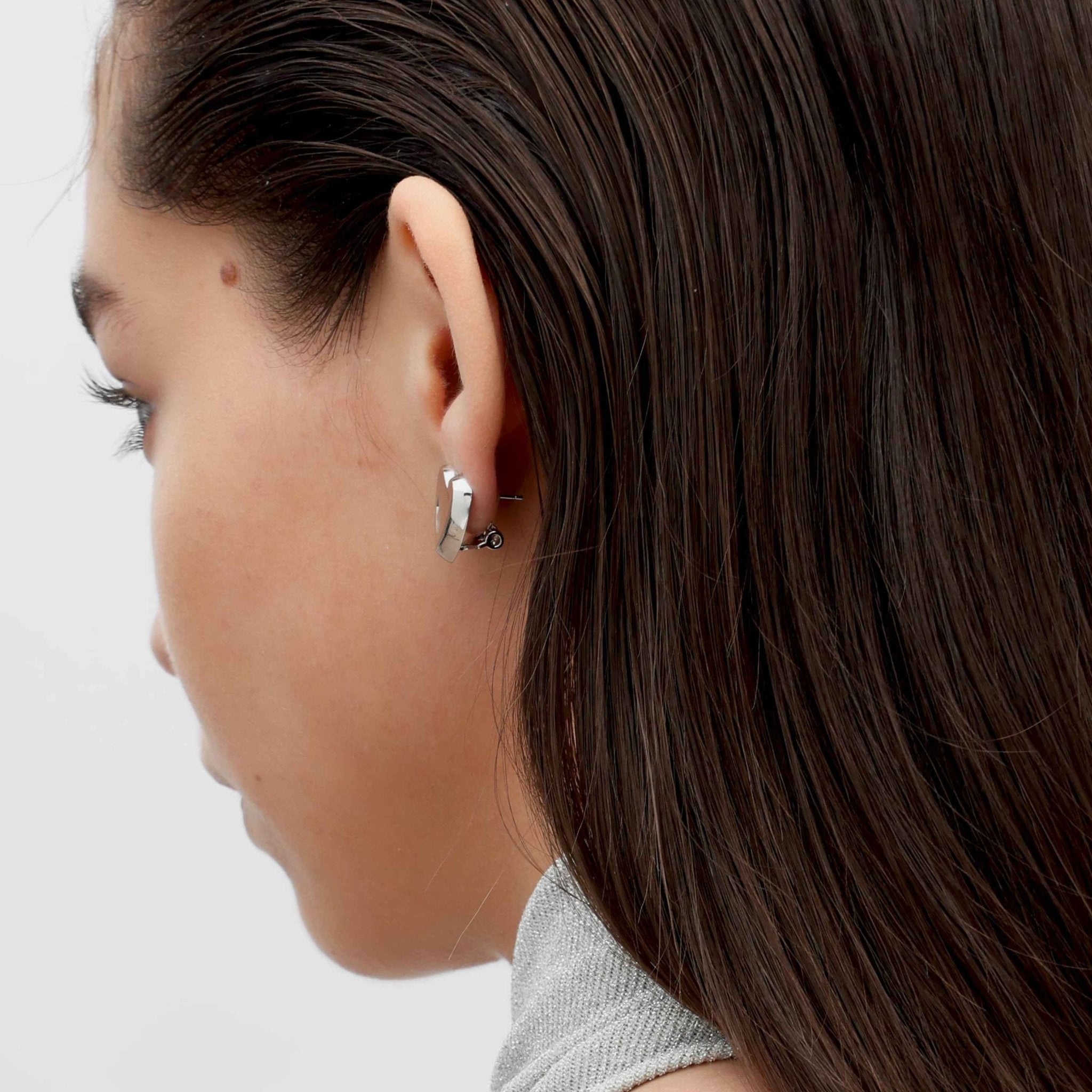 RSNY geometric love stud earrings - R2090A