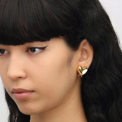 RSNY geometric love stud earrings - R2090B