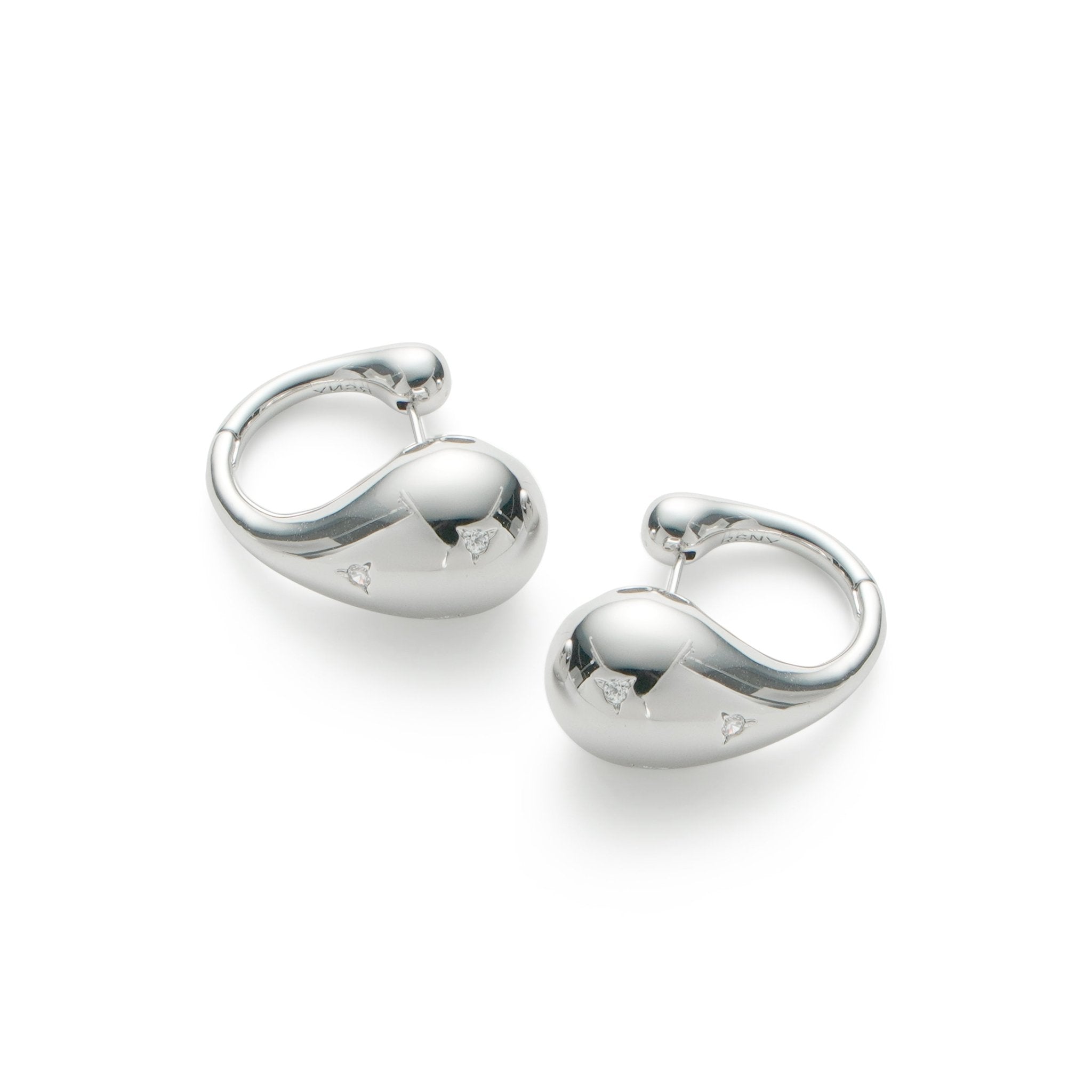 RSNY geometric streamlined earrings - R2160A