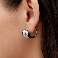 RSNY geometric streamlined earrings - R2160A