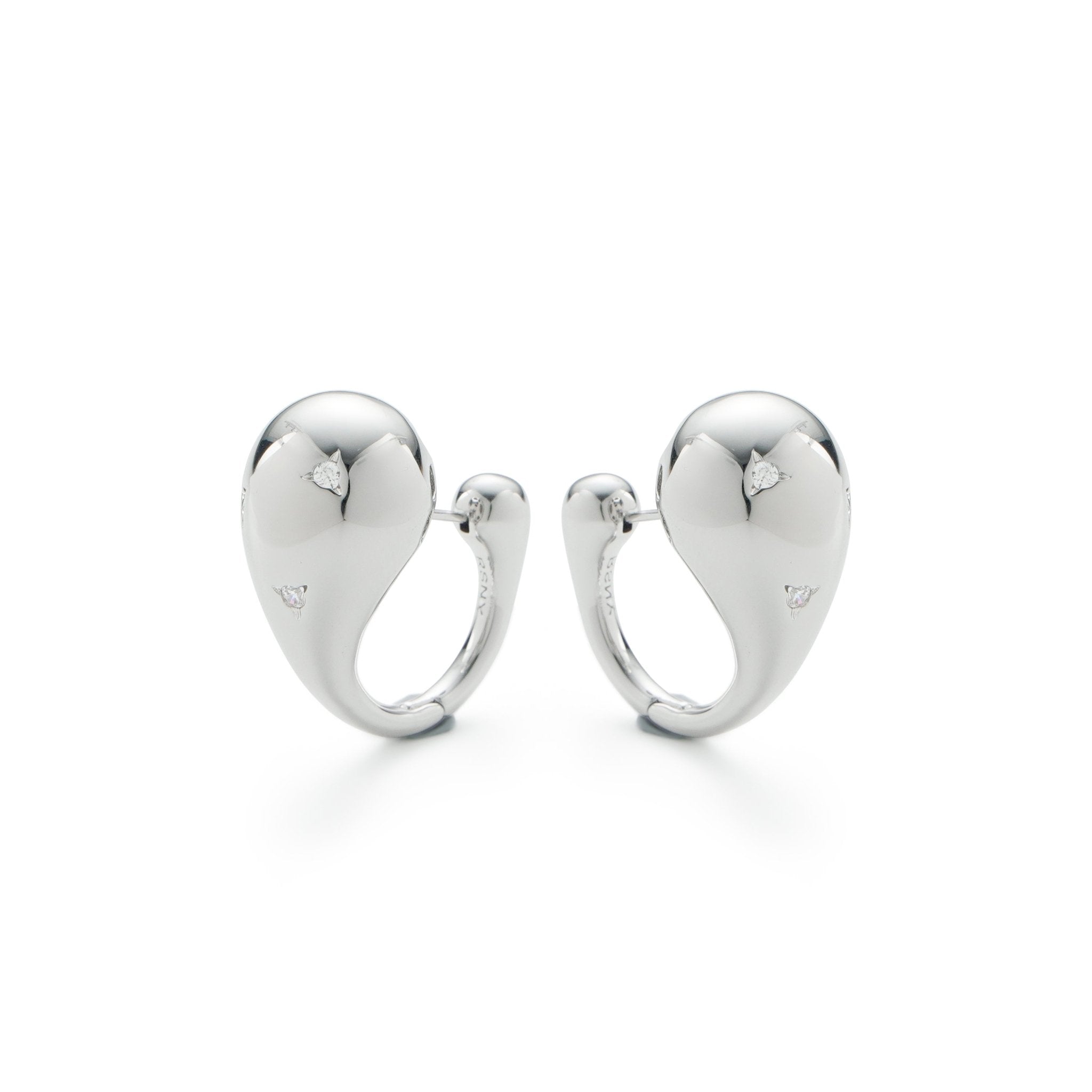 RSNY geometric streamlined earrings - R2160A